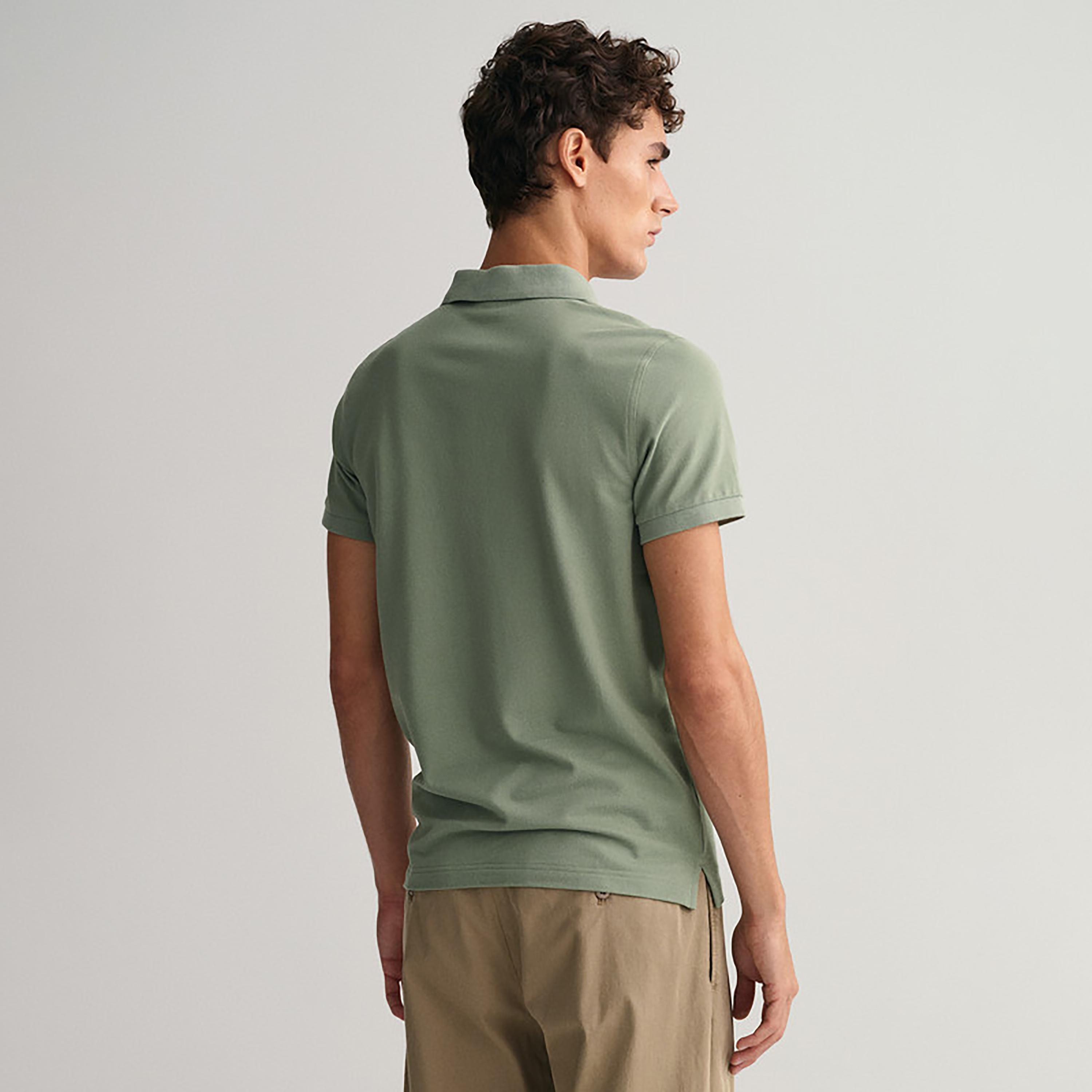Gant Logo Detail Collared Short Sleeves Polo T-Shirt-men-clothing-tshirtsandpolos-polos-image-3