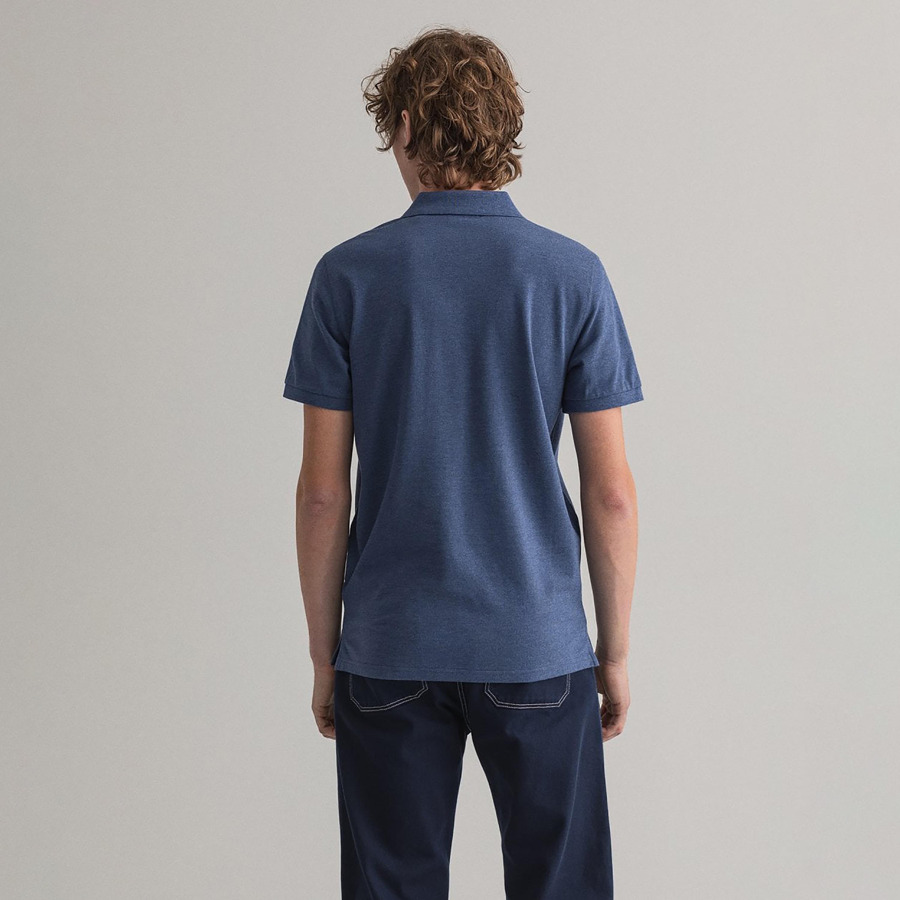 Gant Logo Detail Collared Short Sleeves Polo T-Shirt-men-clothing-tshirtsandpolos-polos-image-3