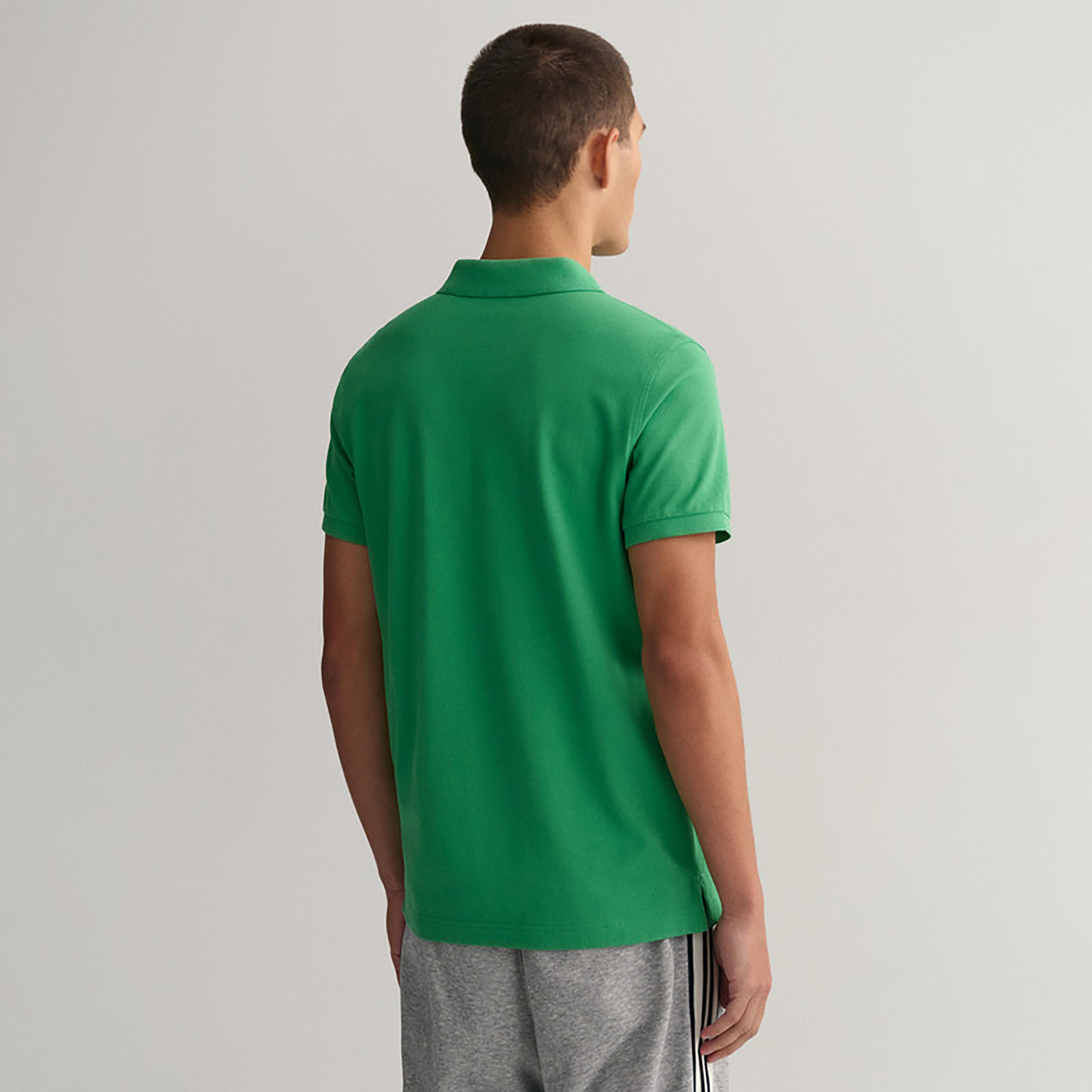 Gant Logo Detail Collared Short Sleeves Polo T-Shirt-men-clothing-tshirtsandpolos-polos-image-3