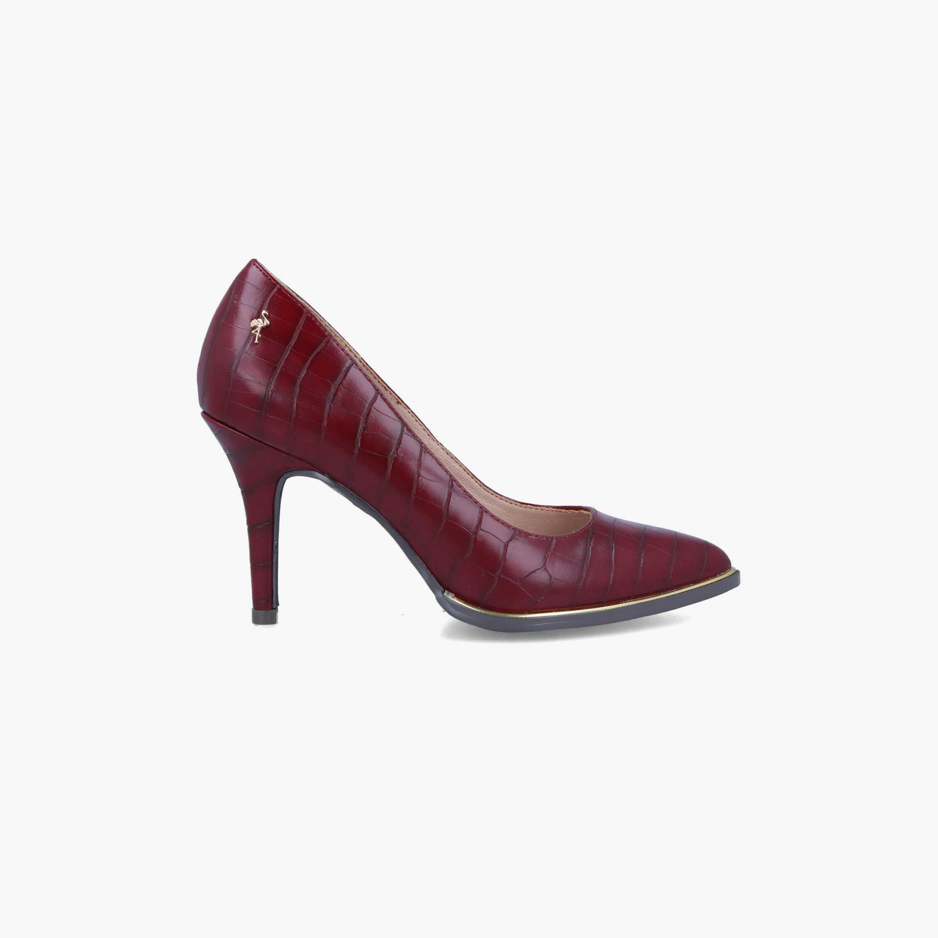 Menbur Women's Reptile Print Pumps With Pointed Toe | 22014-women-shoes-heels-image-1