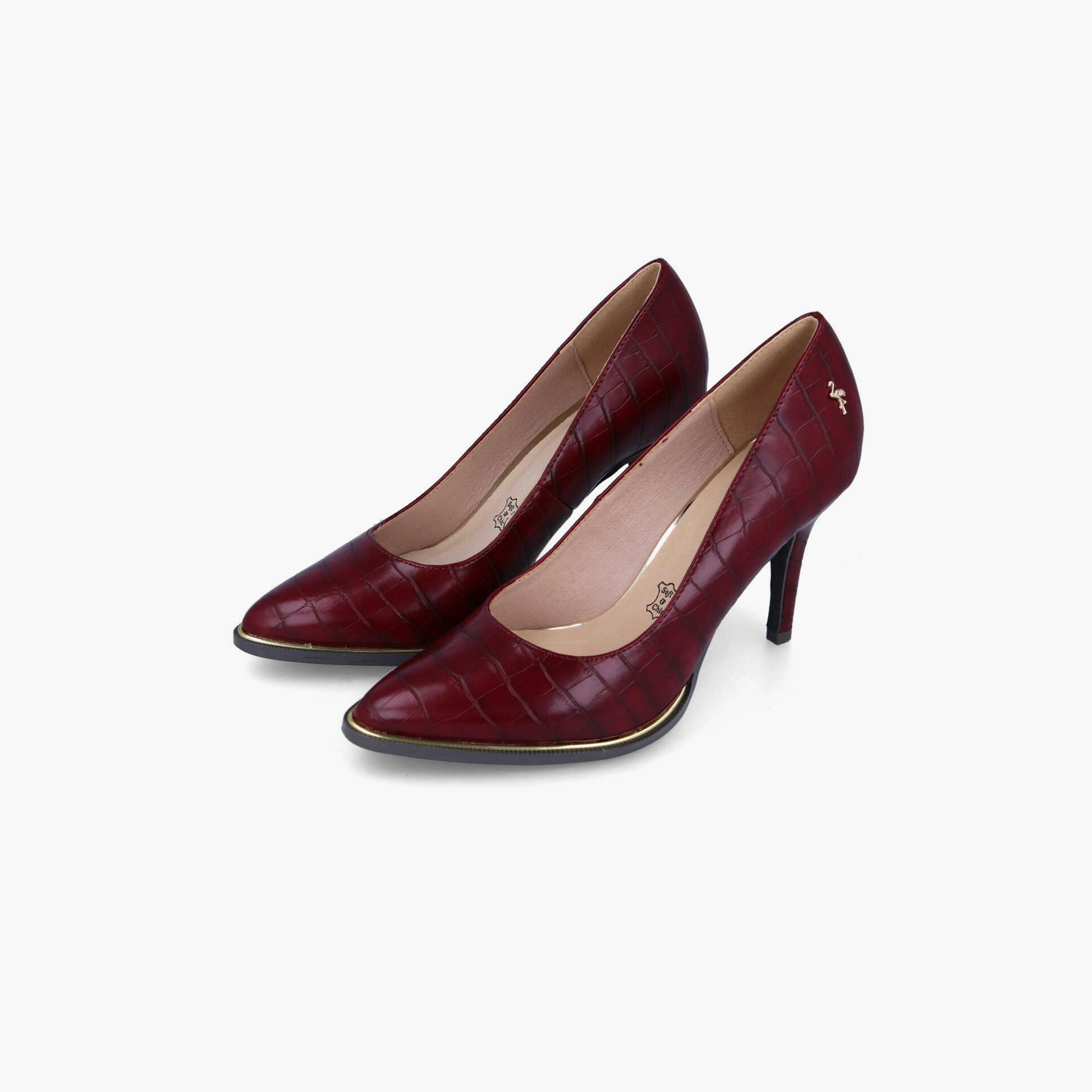 Menbur Women's Reptile Print Pumps With Pointed Toe | 22014-women-shoes-heels-image-2