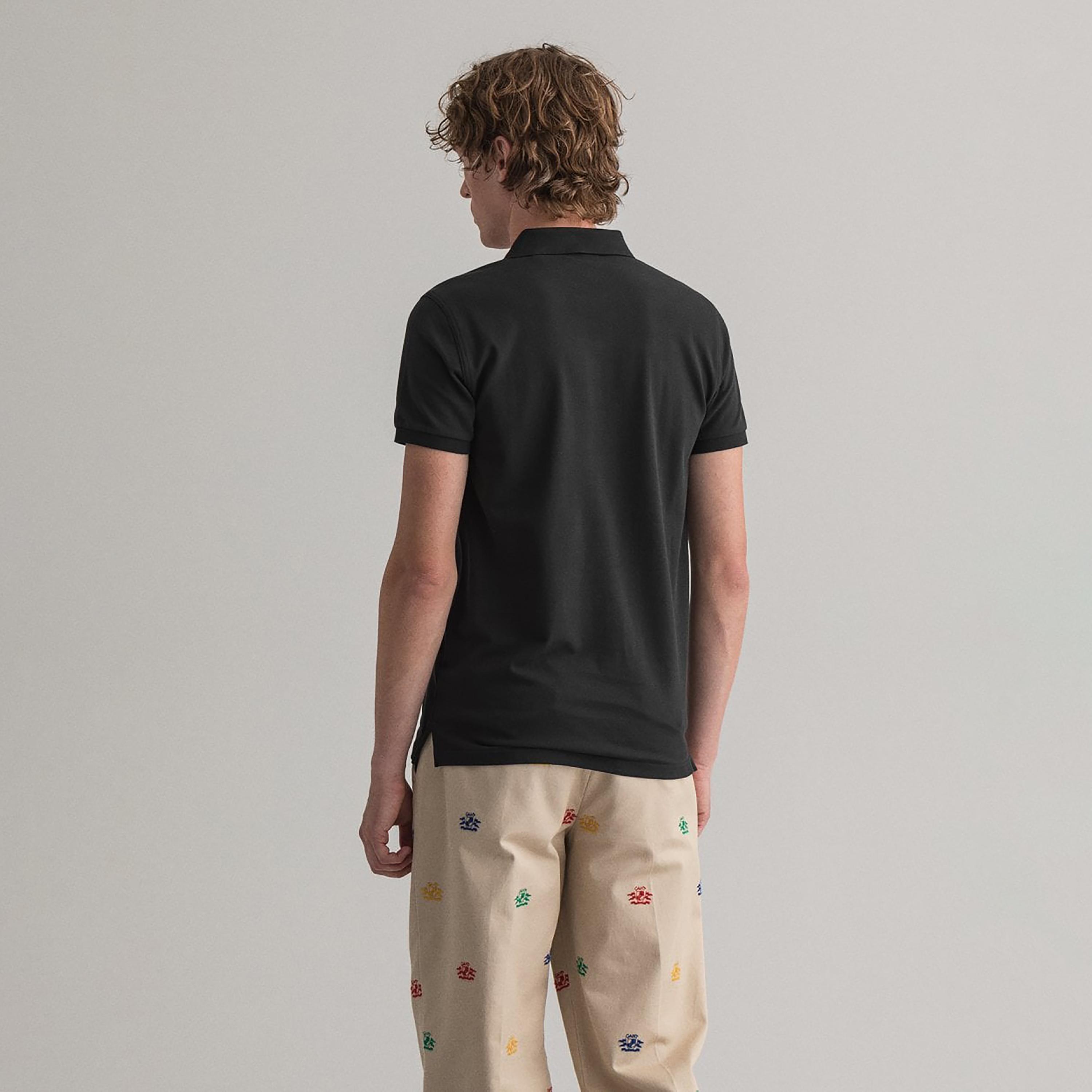 تي-شيرت بولو من جانت لوجو بأكمام قصيرة وياقة-men-clothing-tshirtsandpolos-polos-image-4