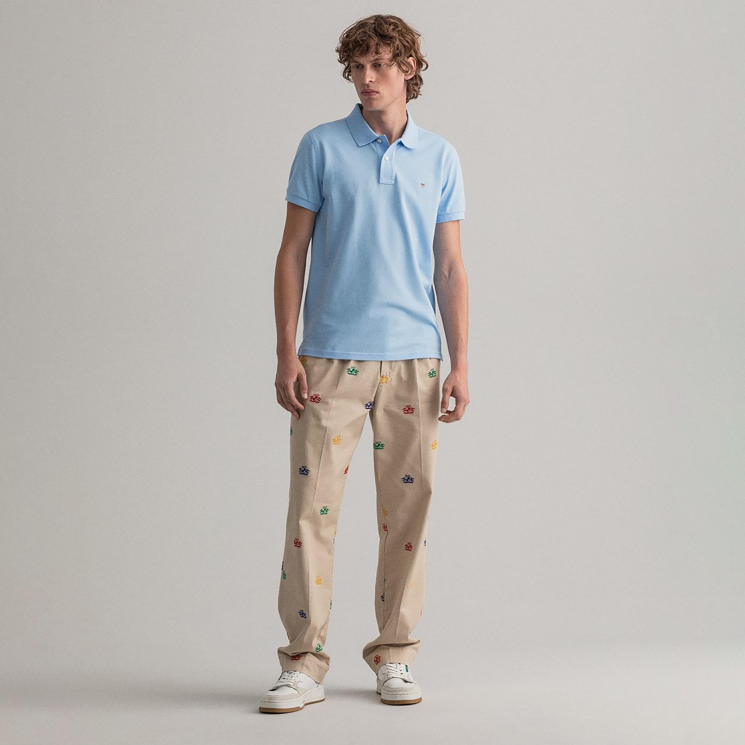 Gant Logo Detail Collared Short Sleeves Polo T-Shirt-men-clothing-tshirtsandpolos-polos-image-2