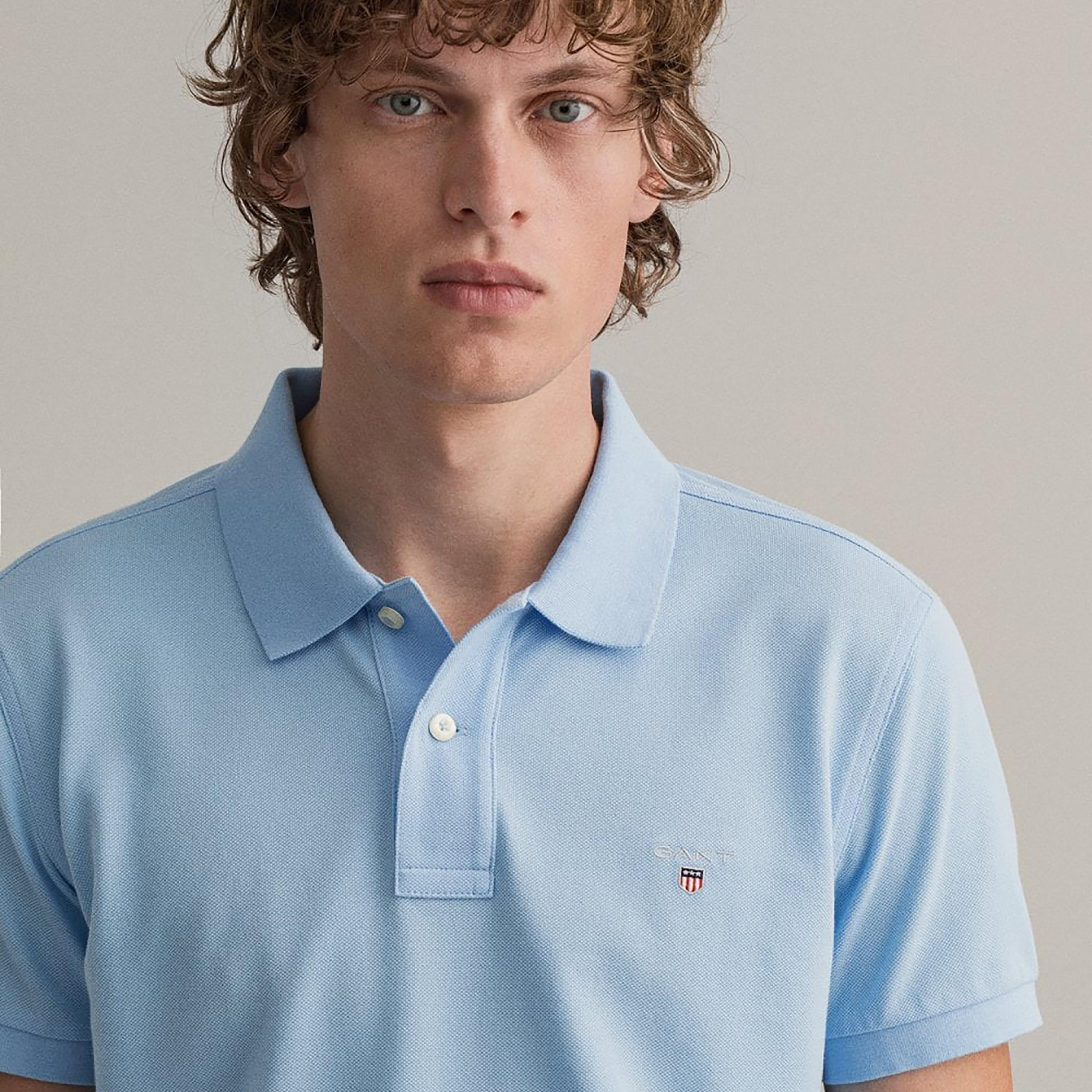 Gant Logo Detail Collared Short Sleeves Polo T-Shirt-men-clothing-tshirtsandpolos-polos-image-3