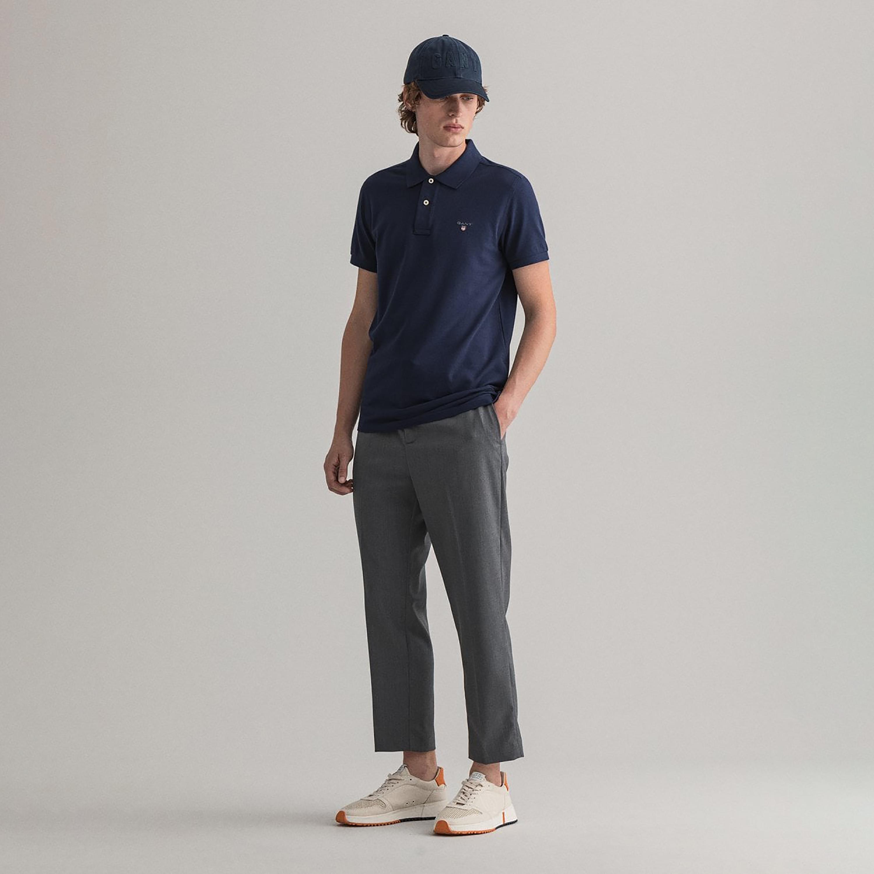 تي-شيرت بولو من جانت لوجو بأكمام قصيرة وياقة-men-clothing-tshirtsandpolos-polos-image-2