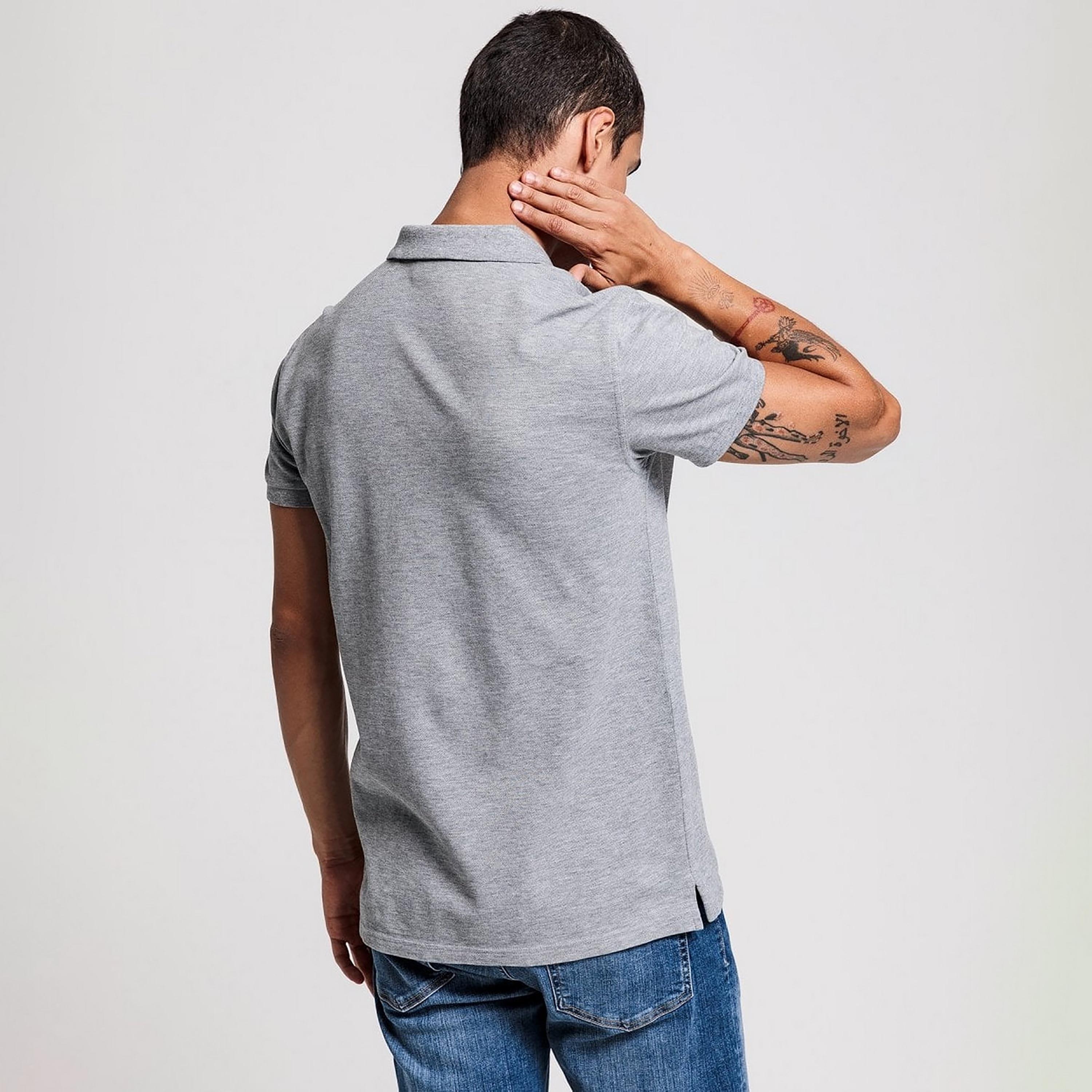 قميص بولو رجالي سادة بأكمام قصيرة من غانت-men-clothing-tshirtsandpolos-polos-image-4
