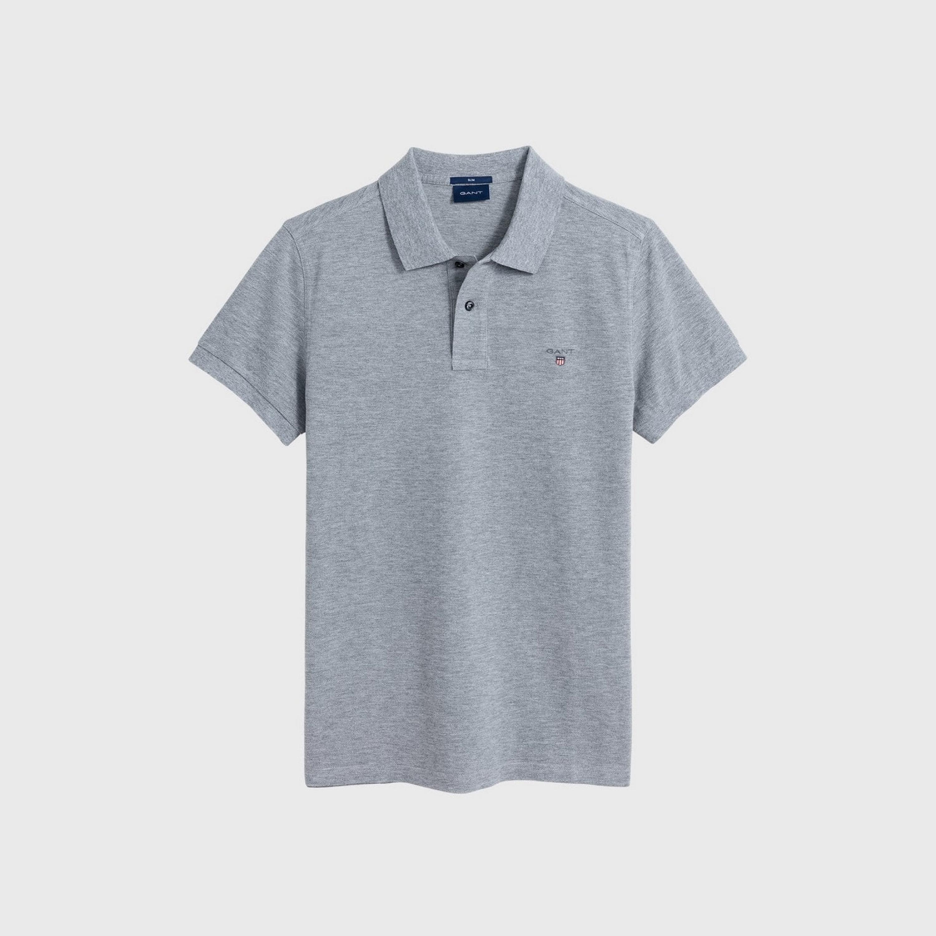 قميص بولو رجالي سادة بأكمام قصيرة من غانت-men-clothing-tshirtsandpolos-polos-image-5
