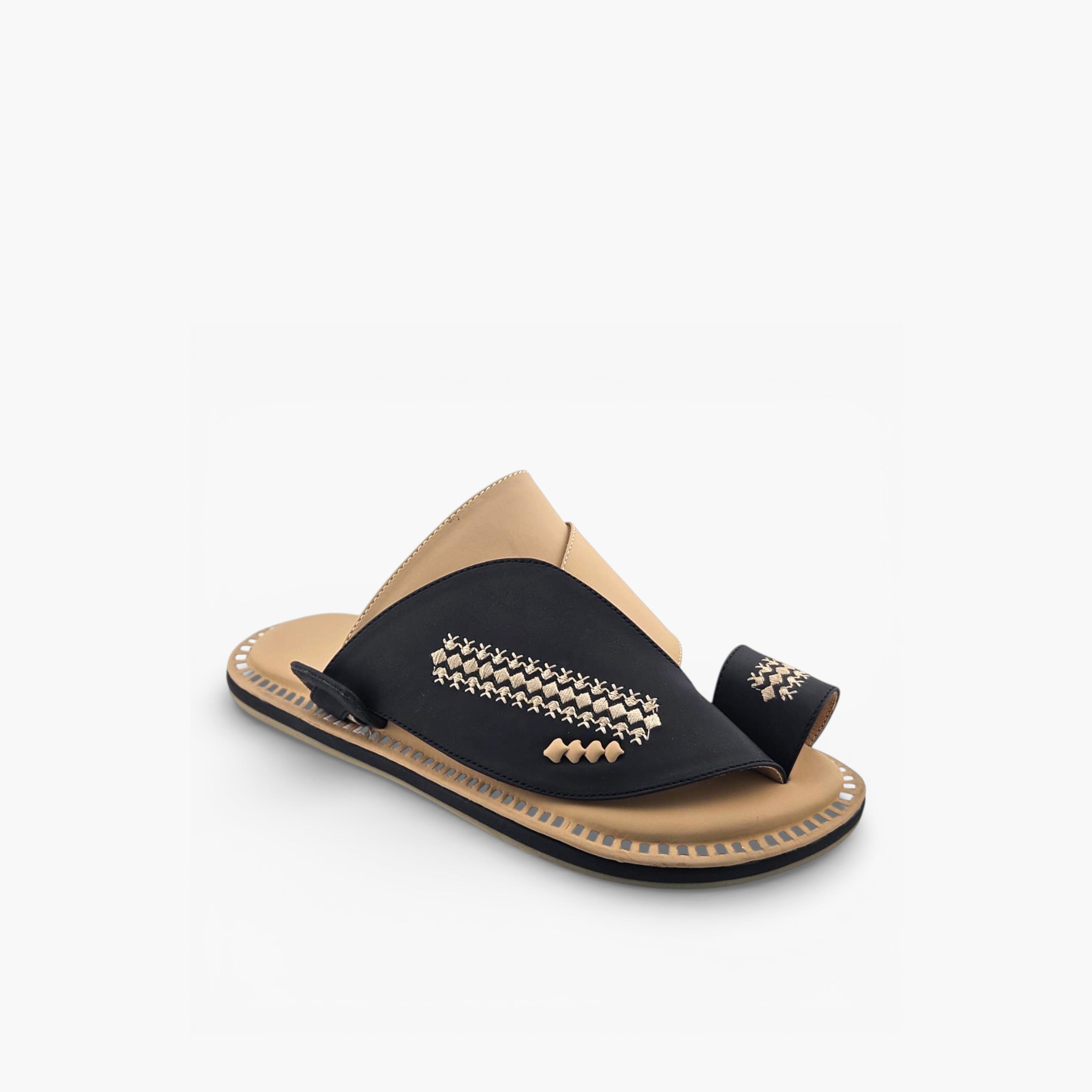 Al Fanoos Mens Slip-On Lumiere Arabic Sandals | 220-men-shoes-sandals-image-1