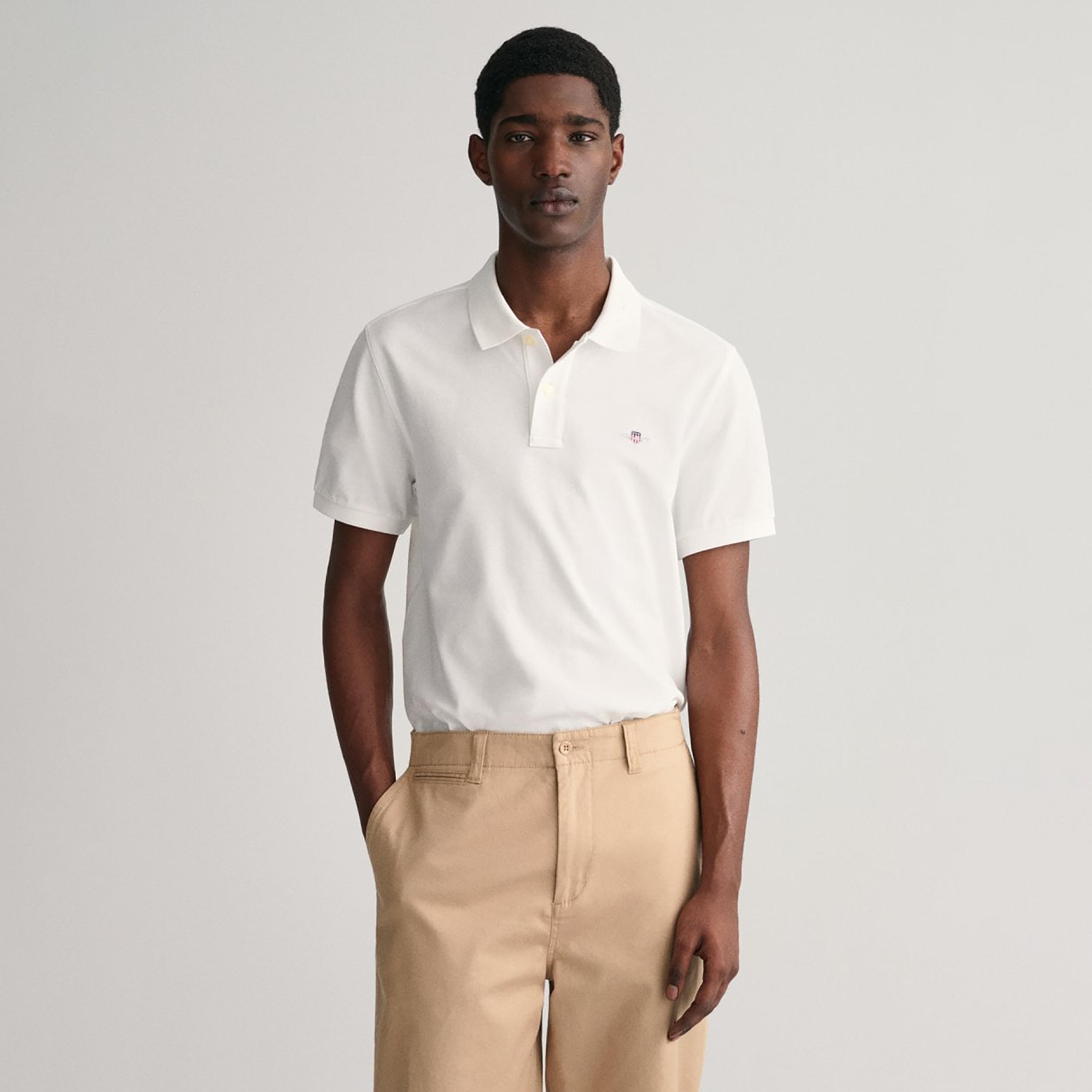 تي-شيرت بولو من جانت لوجو بأكمام قصيرة وياقة-men-clothing-tshirtsandpolos-polos-image-1