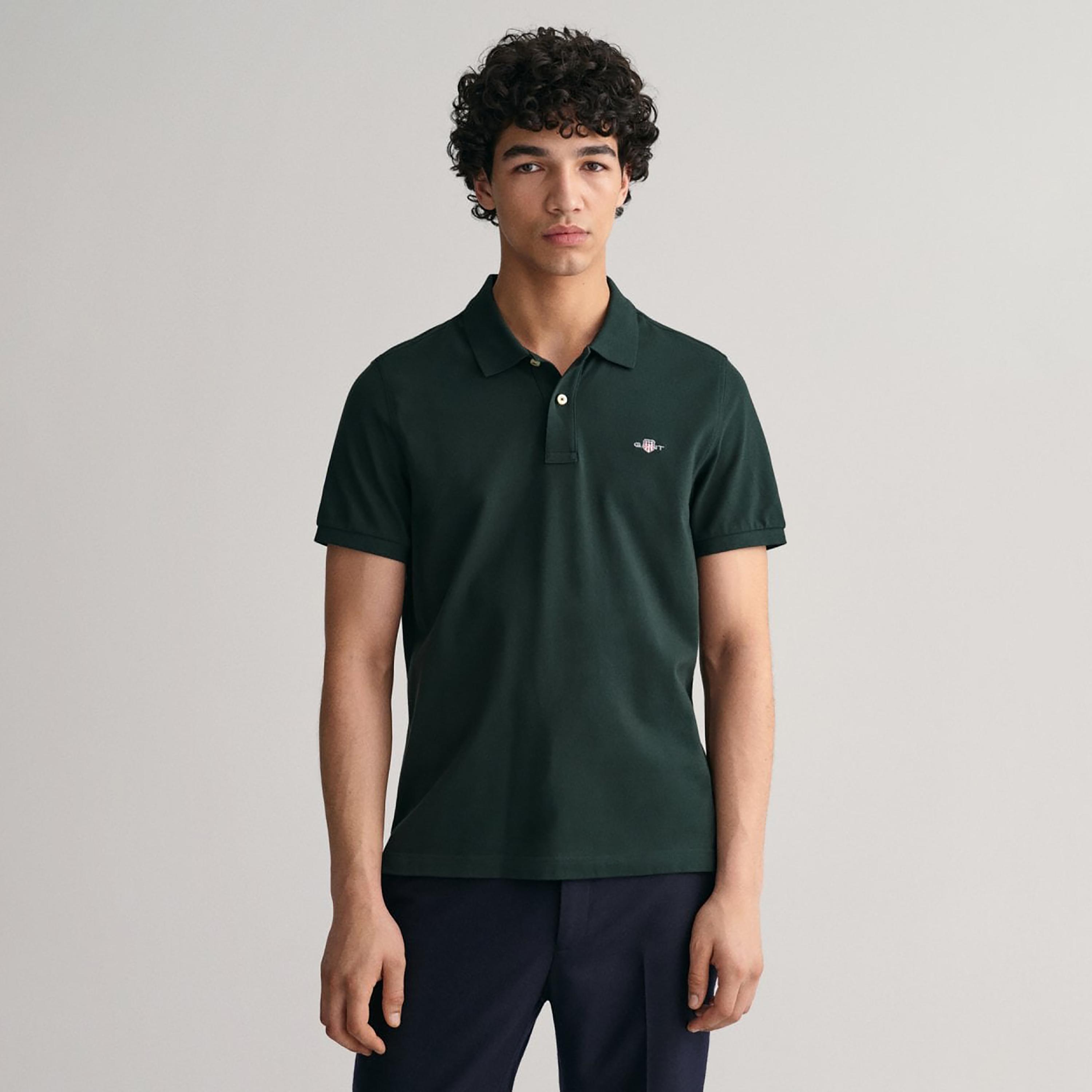 تي-شيرت بولو من جانت لوجو بأكمام قصيرة وياقة-men-clothing-tshirtsandpolos-polos-image-1