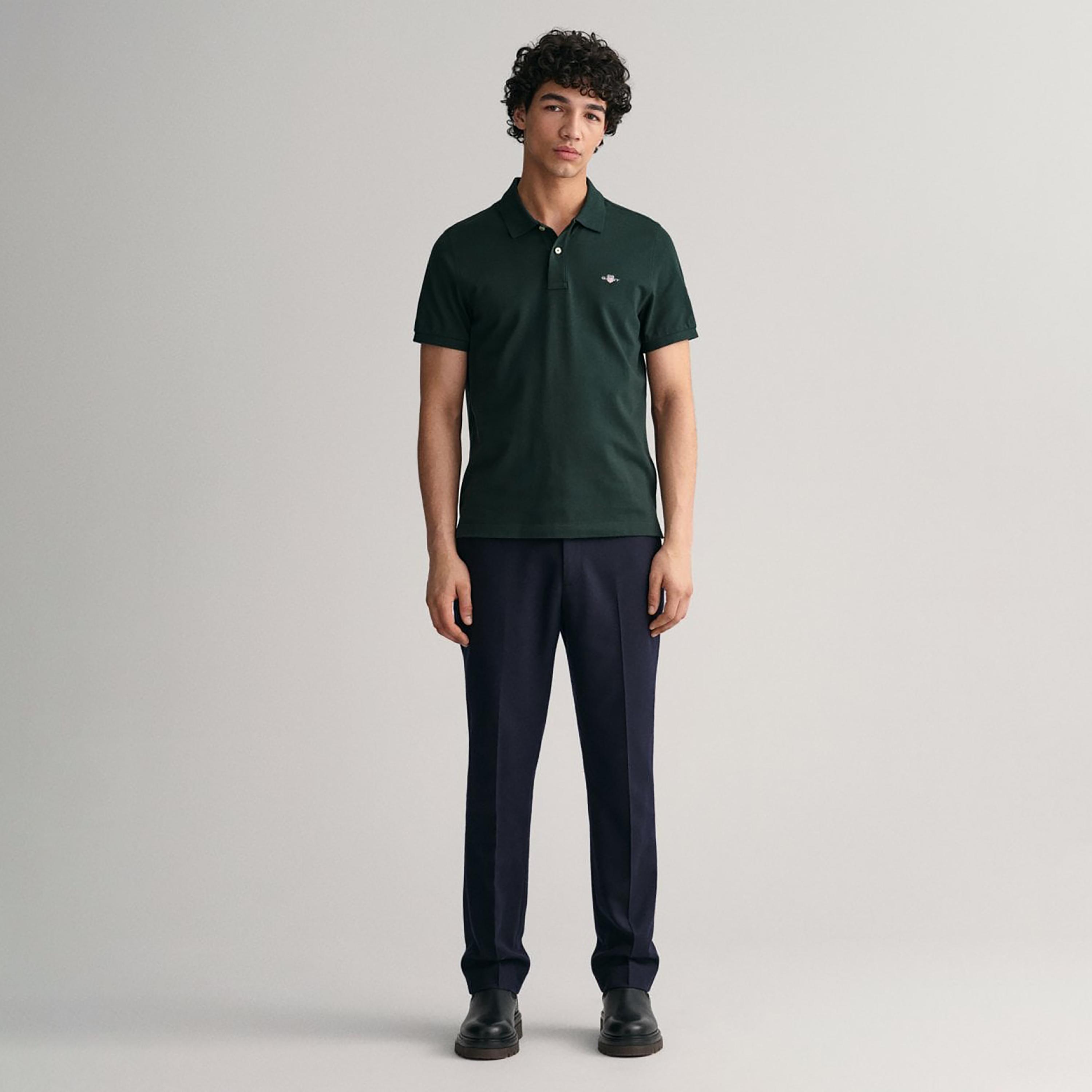 تي-شيرت بولو من جانت لوجو بأكمام قصيرة وياقة-men-clothing-tshirtsandpolos-polos-image-2