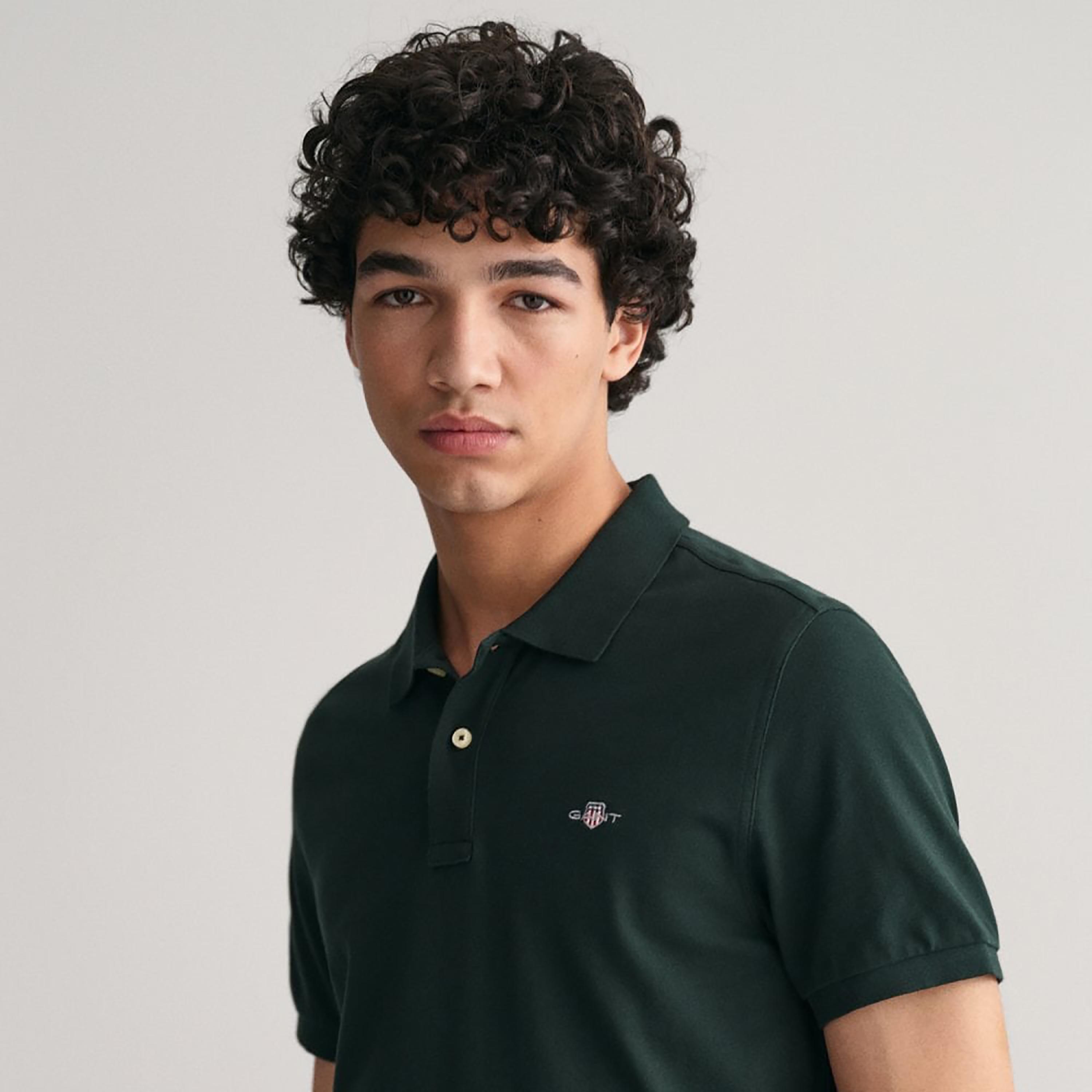 تي-شيرت بولو من جانت لوجو بأكمام قصيرة وياقة-men-clothing-tshirtsandpolos-polos-image-3