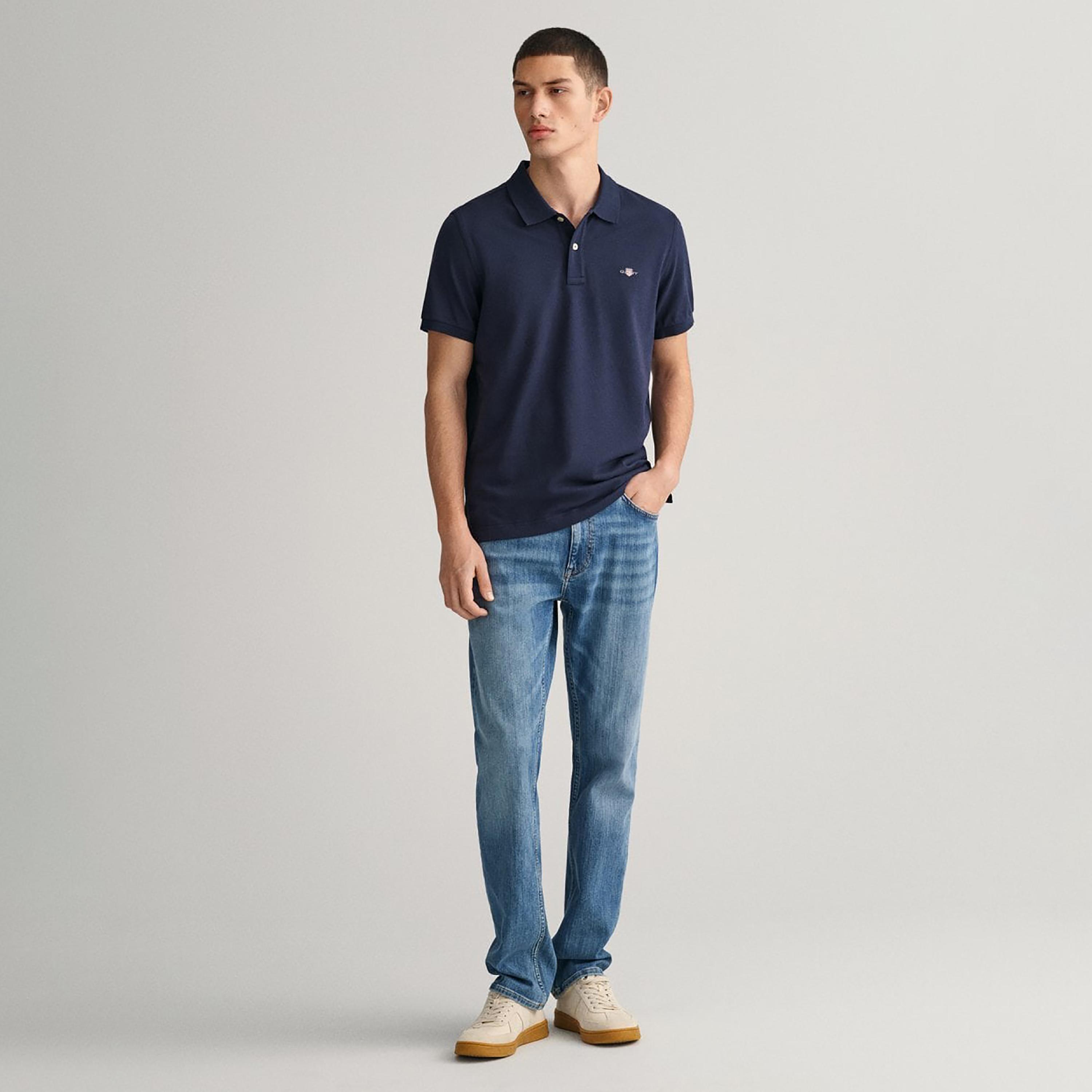 تي-شيرت بولو من جانت لوجو بأكمام قصيرة وياقة-men-clothing-tshirtsandpolos-polos-image-2