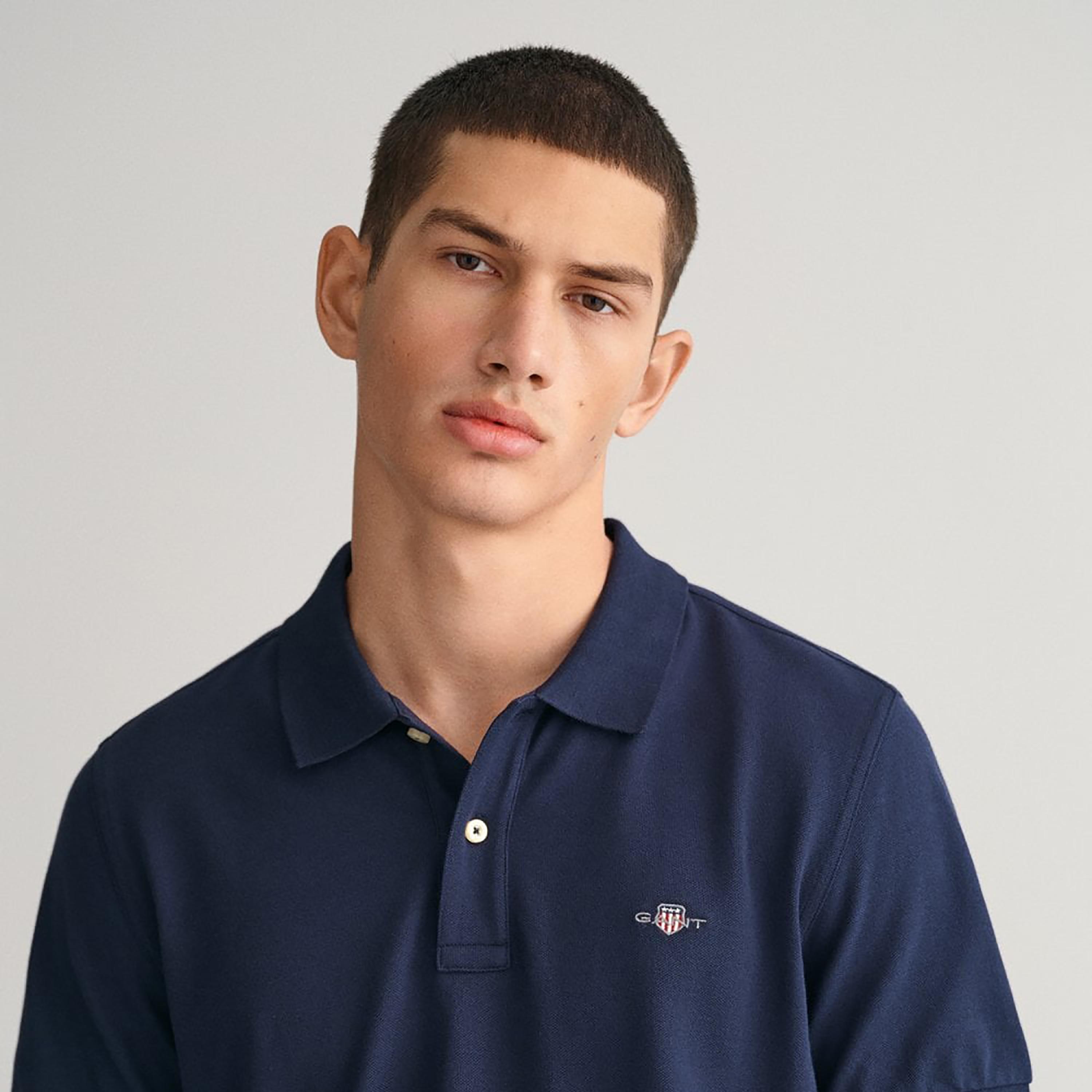 Gant Shield Regular Fit Short Sleeves Pique Men's Polo T-Shirt-men-clothing-tshirtsandpolos-polos-image-3