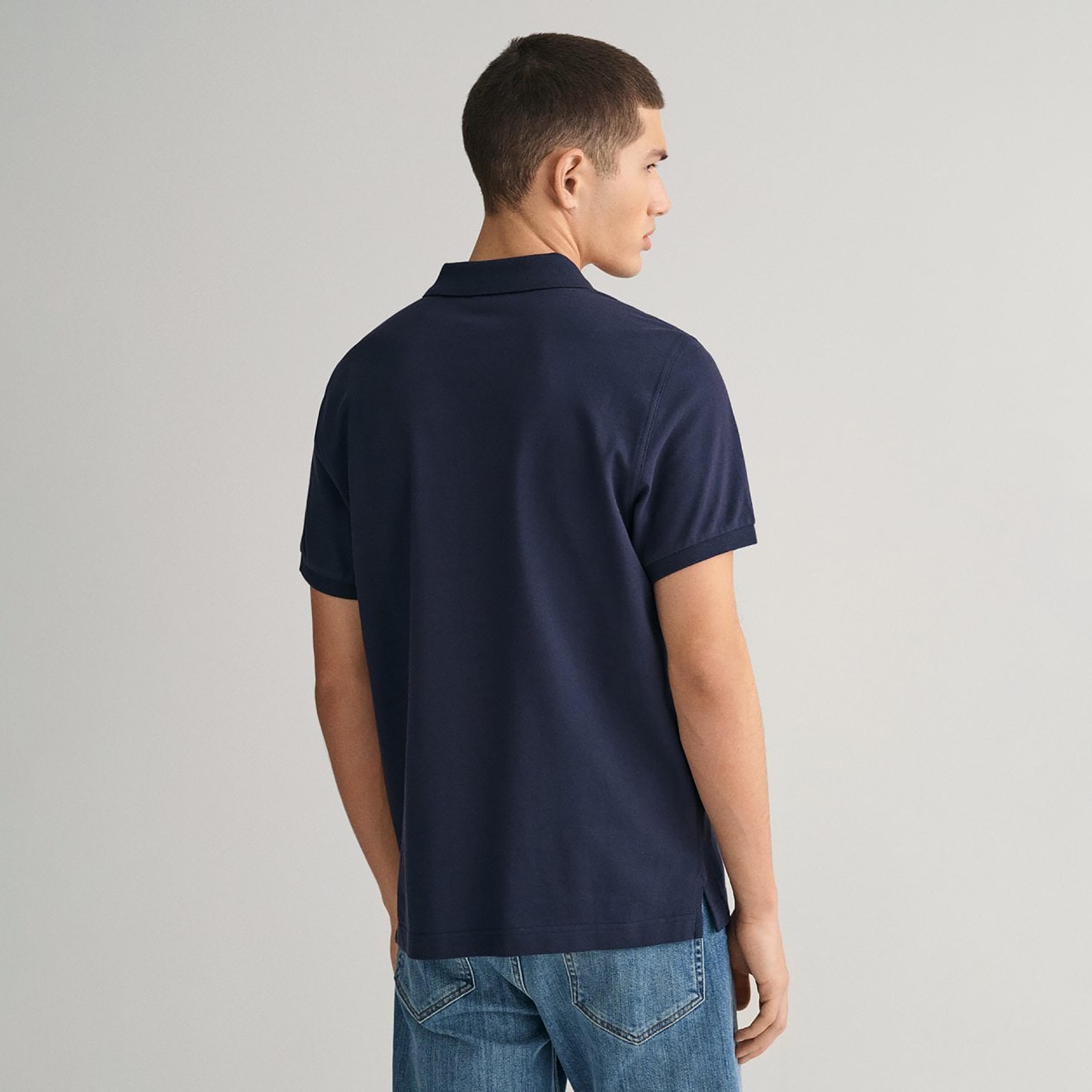 Gant Shield Regular Fit Short Sleeves Pique Men's Polo T-Shirt-men-clothing-tshirtsandpolos-polos-image-4