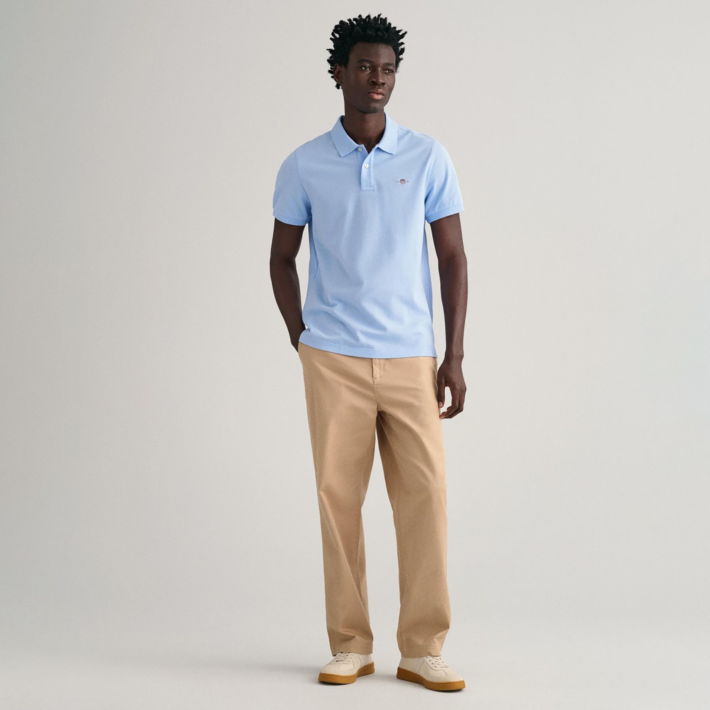 Gant Shield Regular Fit Short Sleeves Pique Men's Polo T-Shirt-men-clothing-tshirtsandpolos-polos-image-2