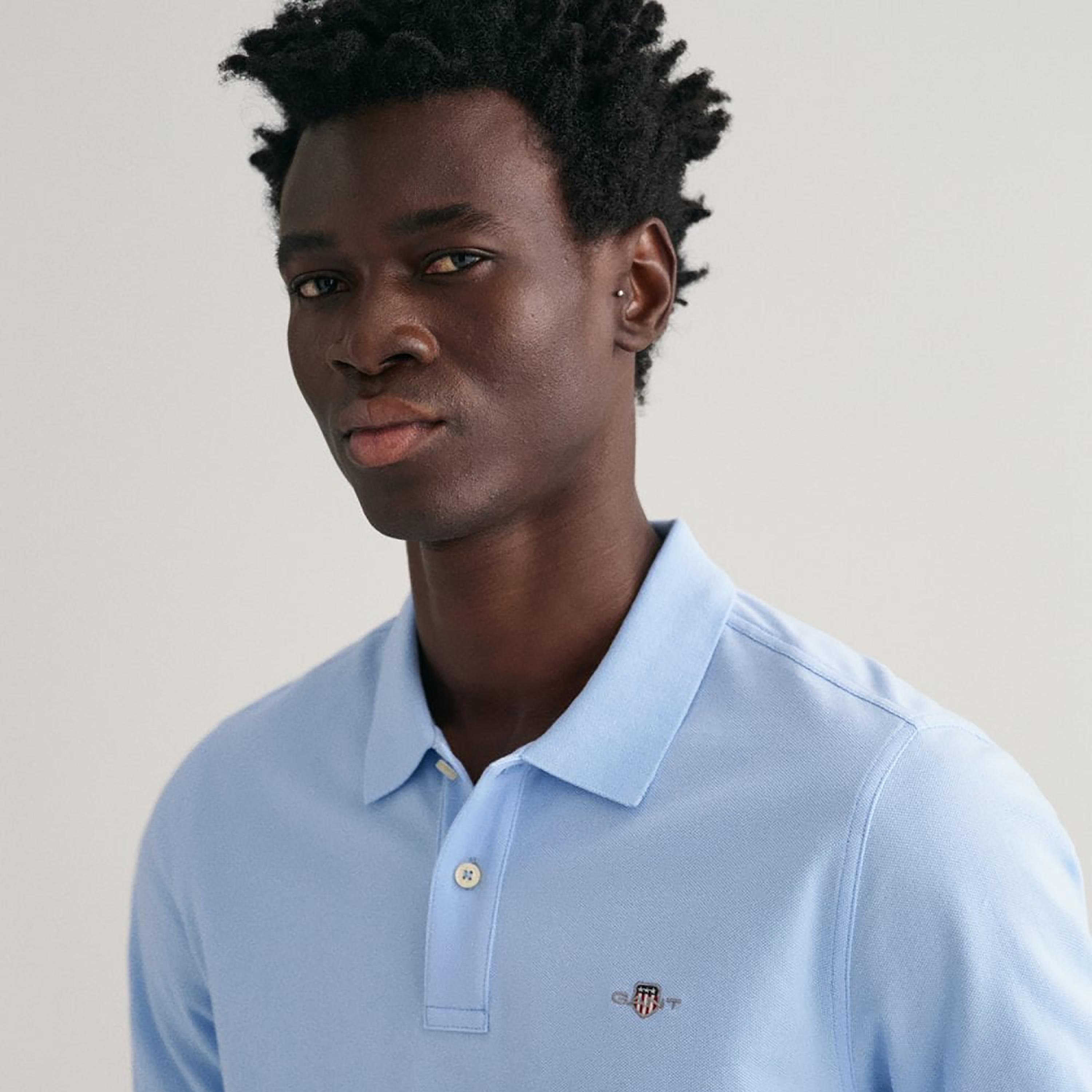 Gant Shield Regular Fit Short Sleeves Pique Men's Polo T-Shirt-men-clothing-tshirtsandpolos-polos-image-3