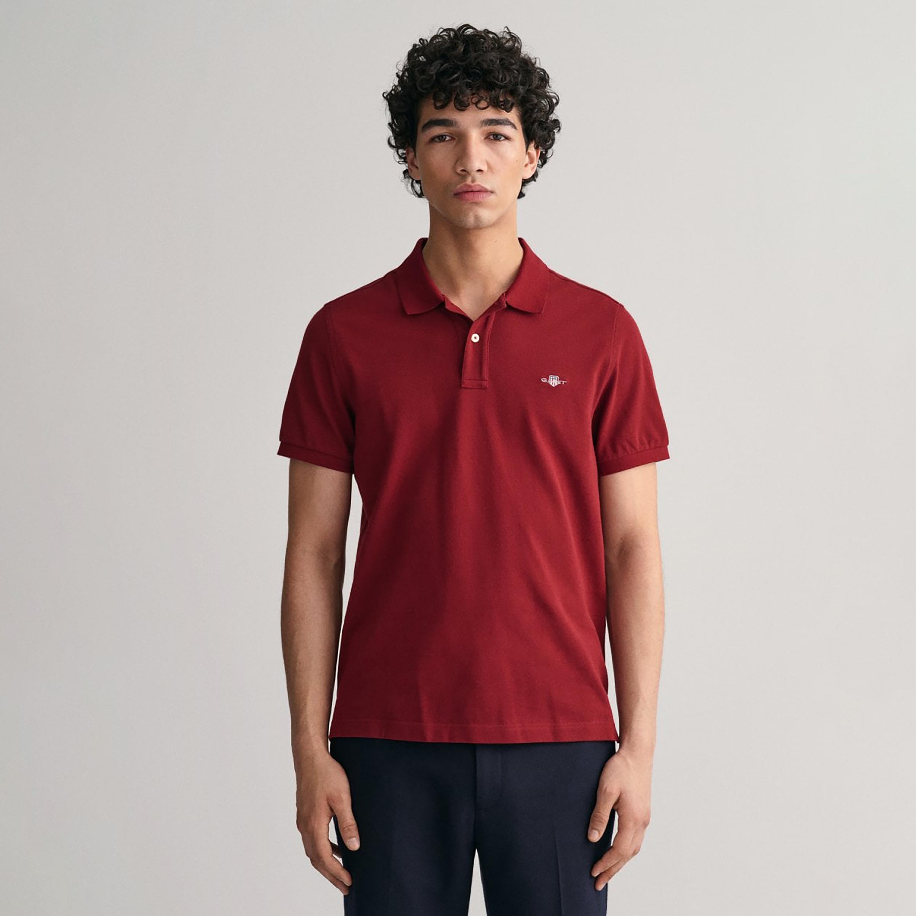تي-شيرت بولو من جانت لوجو بأكمام قصيرة وياقة-men-clothing-tshirtsandpolos-polos-image-1
