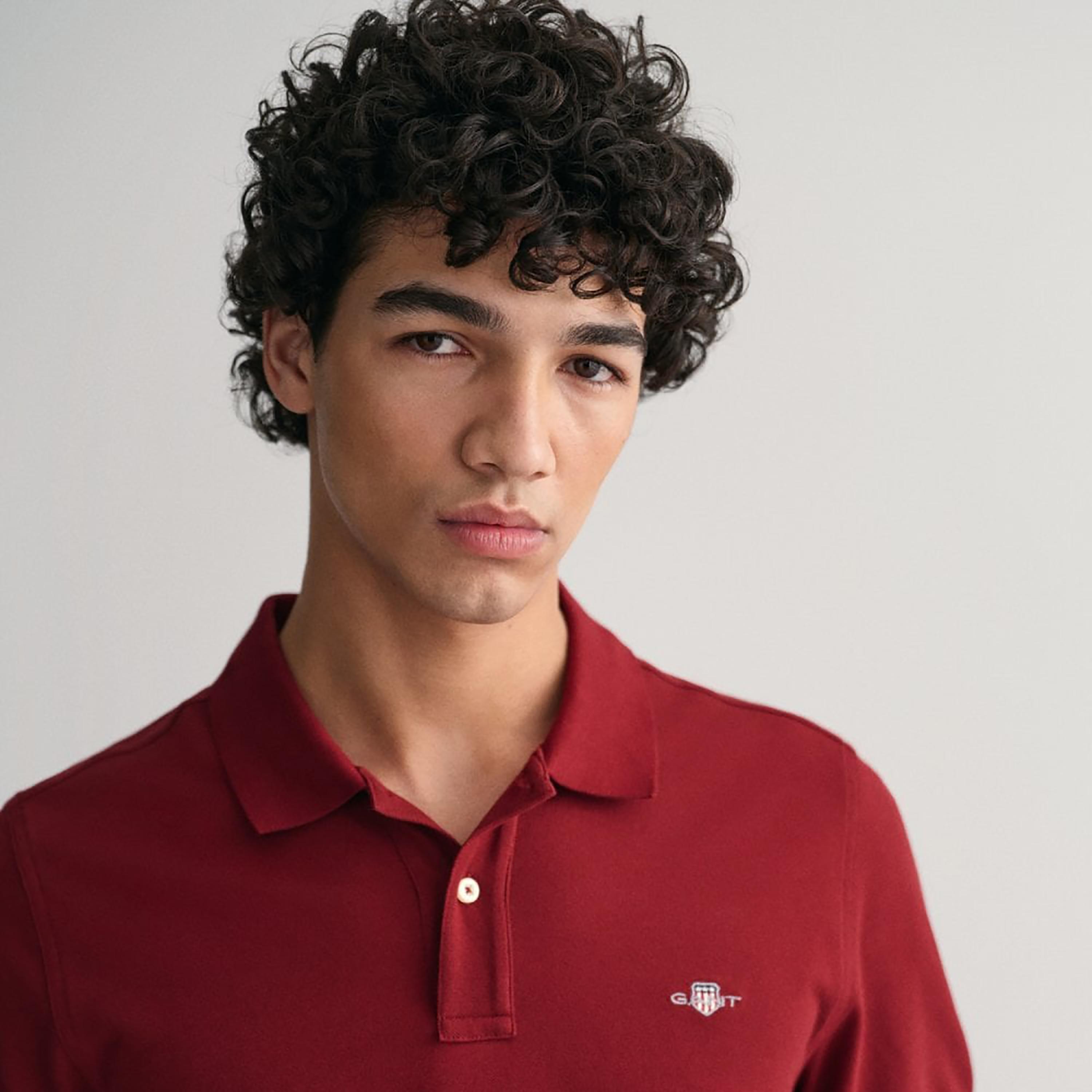 Gant Logo Detail Collared Short Sleeves Polo T-Shirt-men-clothing-tshirtsandpolos-polos-image-3