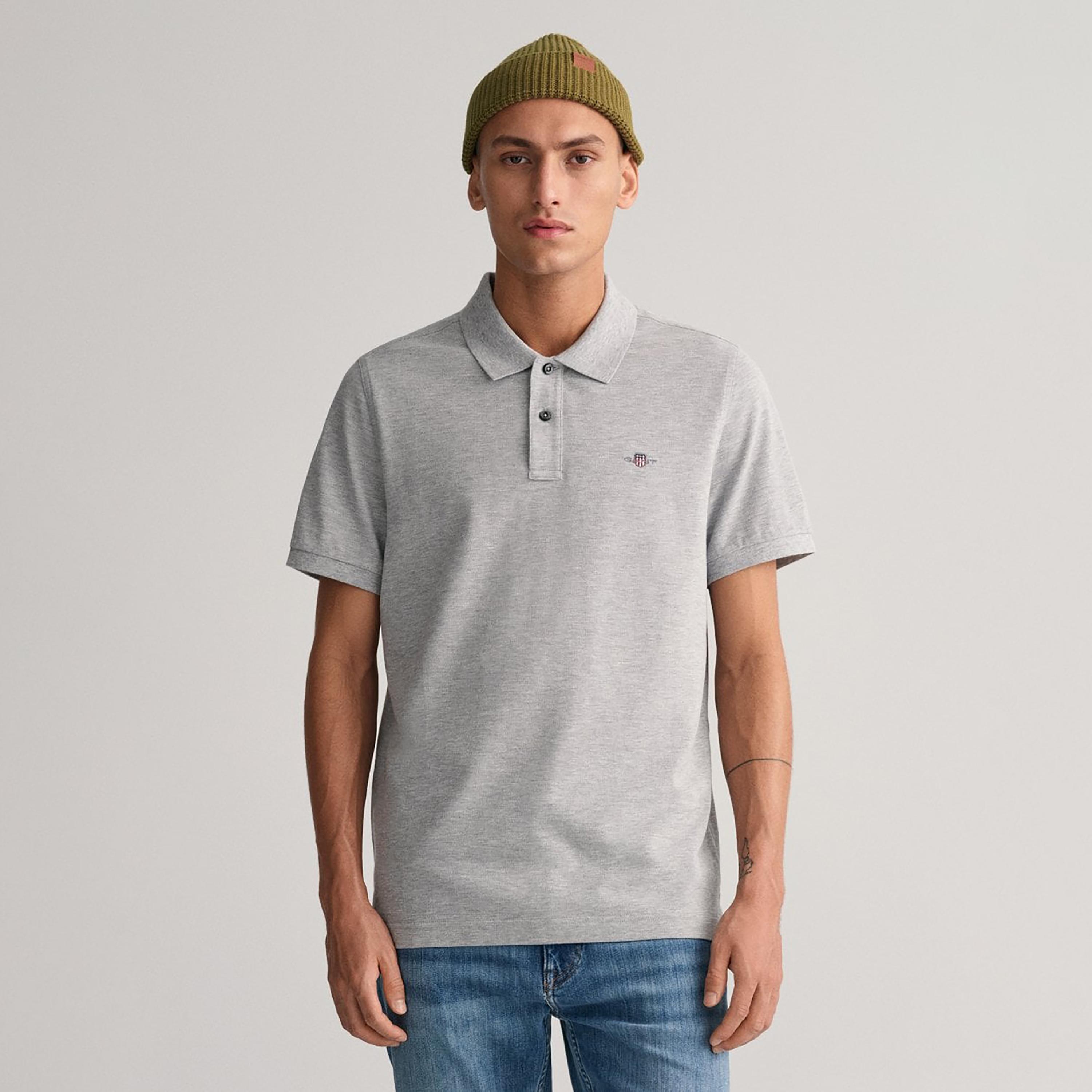 Gant Shield Regular Fit Short Sleeves Pique Men's Polo T-Shirt-men-clothing-tshirtsandpolos-polos-image-1
