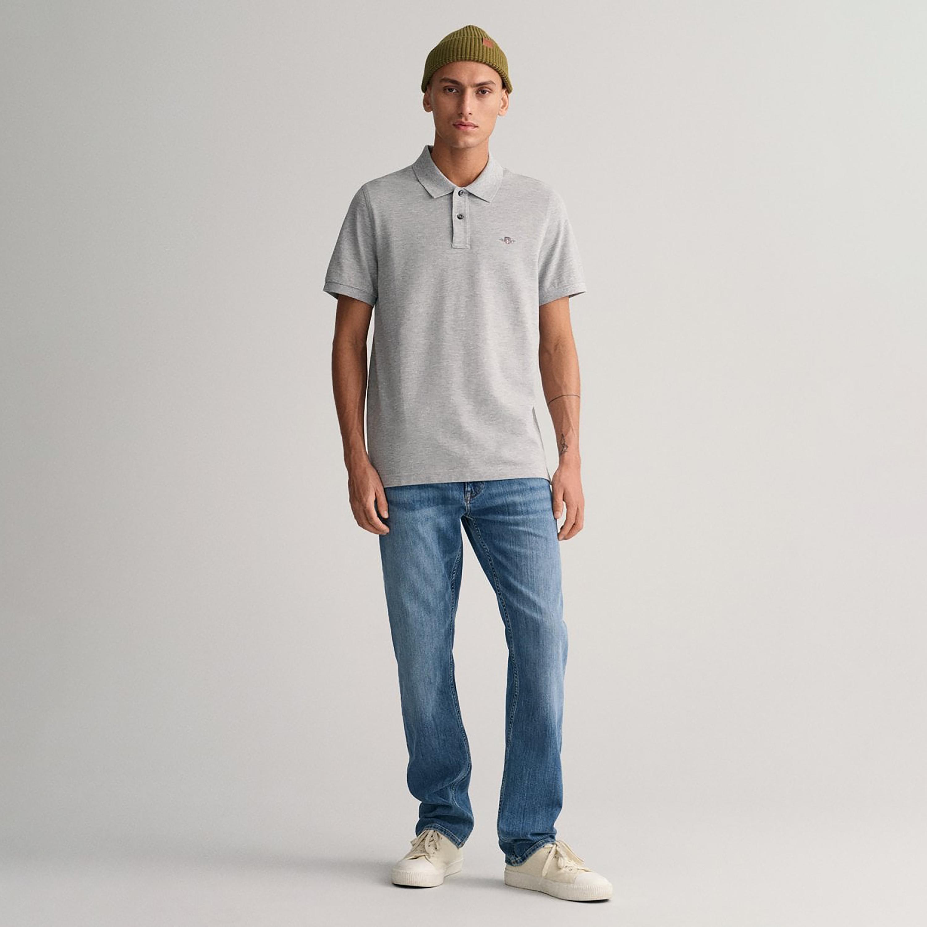 تي-شيرت بولو من جانت لوجو بأكمام قصيرة وياقة-men-clothing-tshirtsandpolos-polos-image-2