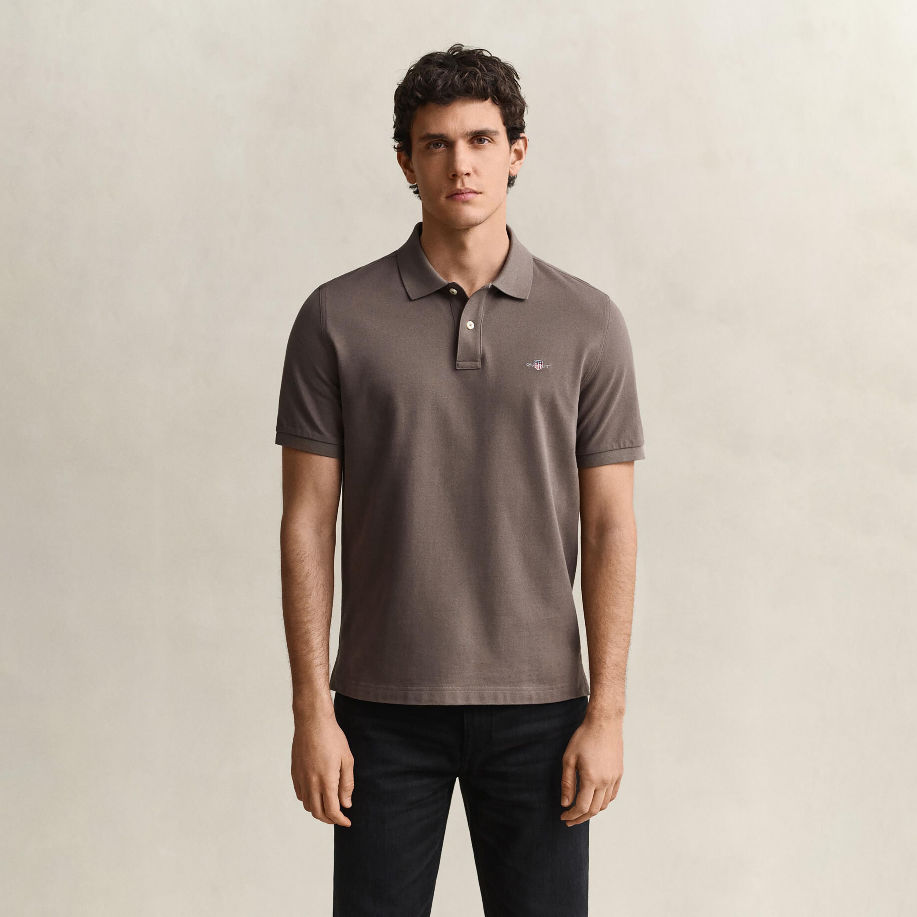 تي-شيرت بولو من جانت لوجو بأكمام قصيرة وياقة-men-clothing-tshirtsandpolos-polos-image-1