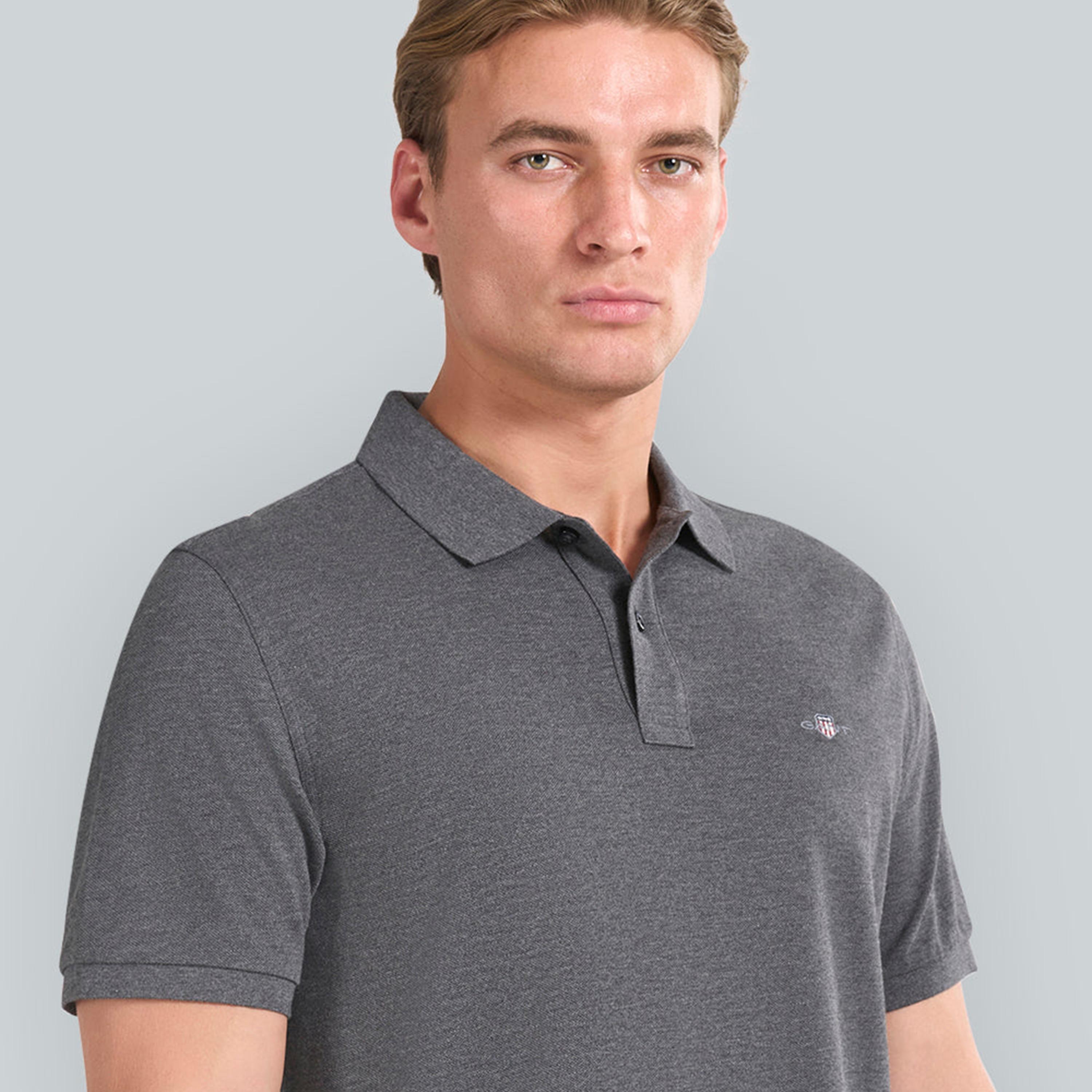 تيشيرت بولو رجالي بياقة سادة وأكمام قصيرة من جانت.-men-clothing-tshirtsandpolos-polos-image-51