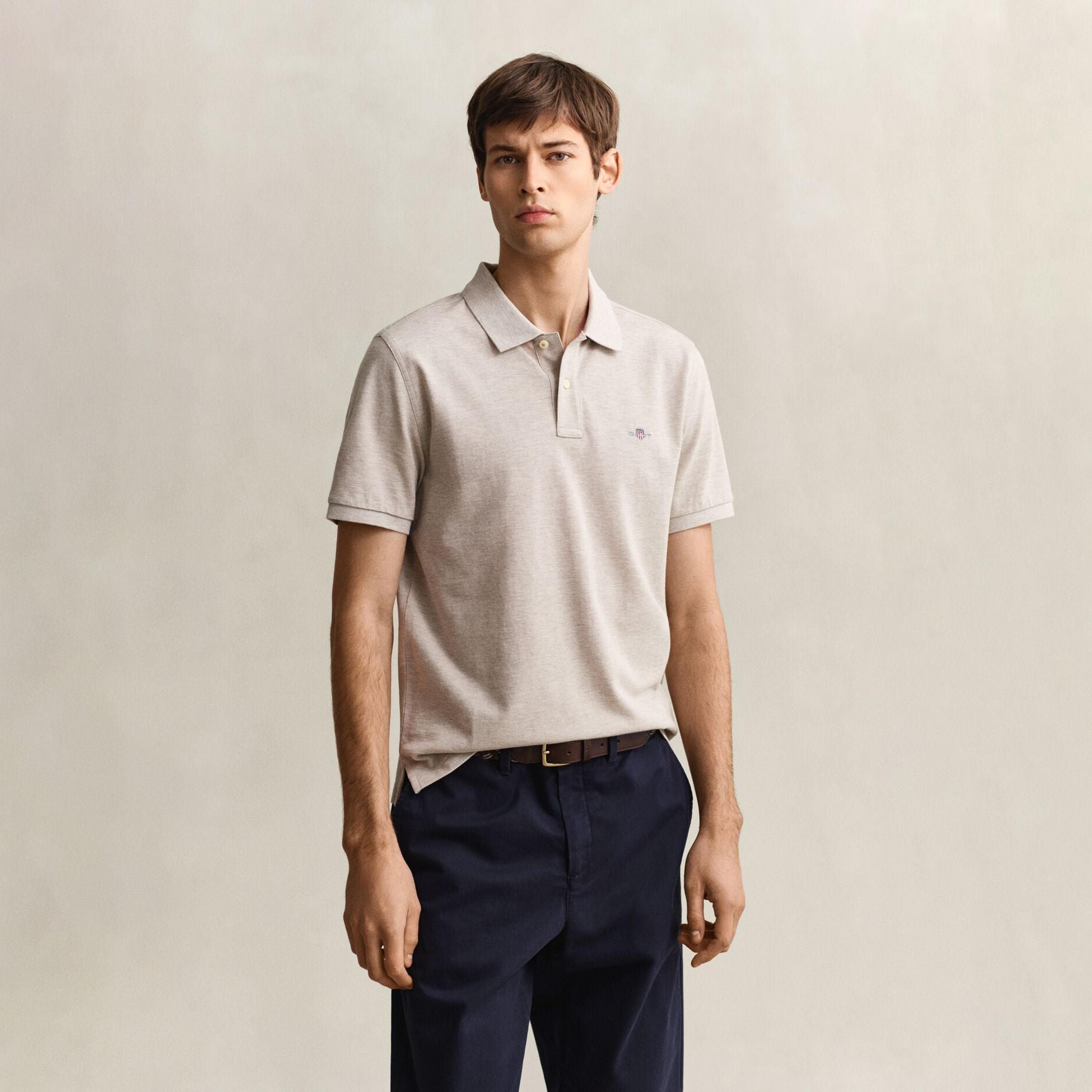 تي-شيرت بولو من جانت لوجو بأكمام قصيرة وياقة-men-clothing-tshirtsandpolos-polos-image-1