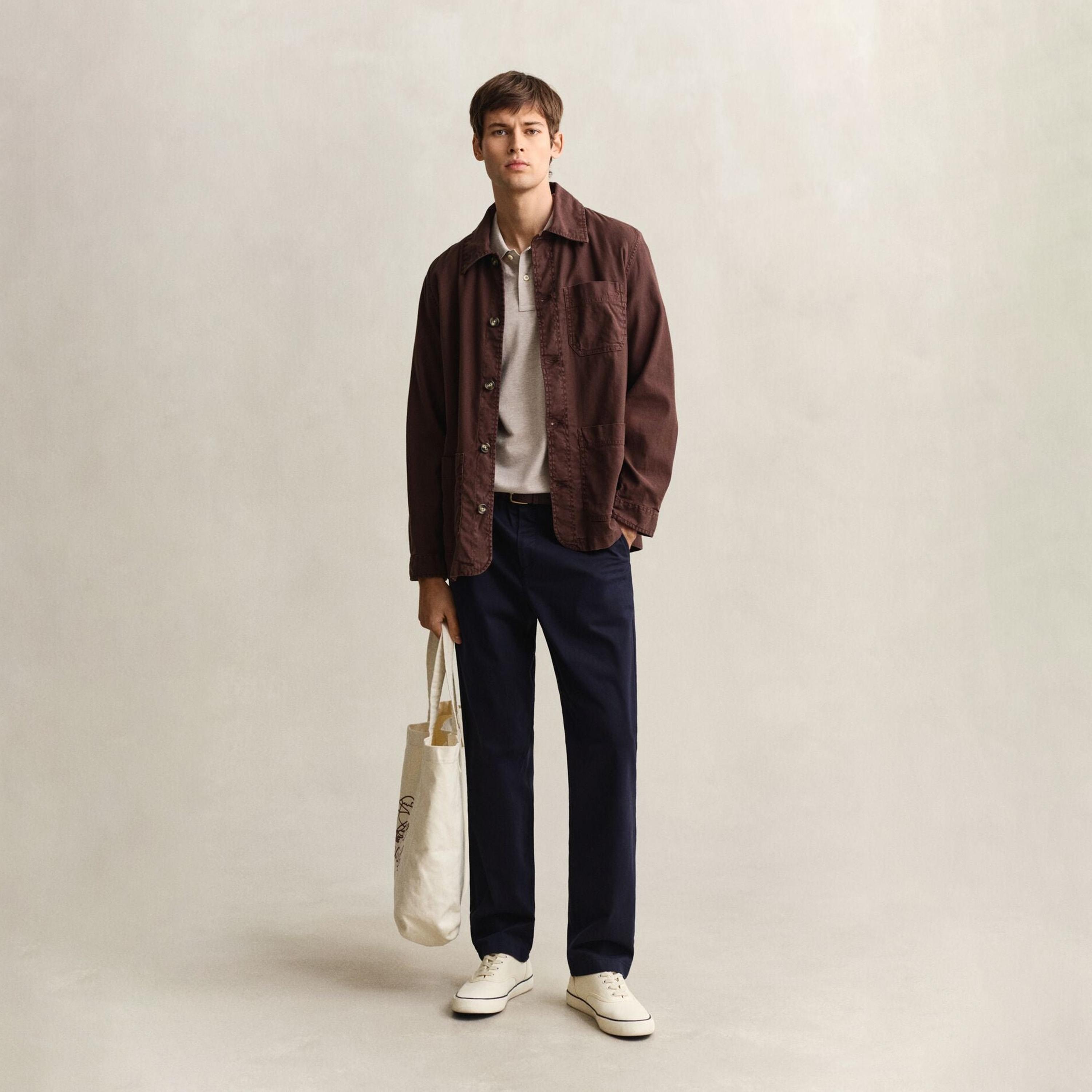 تي-شيرت بولو من جانت لوجو بأكمام قصيرة وياقة-men-clothing-tshirtsandpolos-polos-image-2
