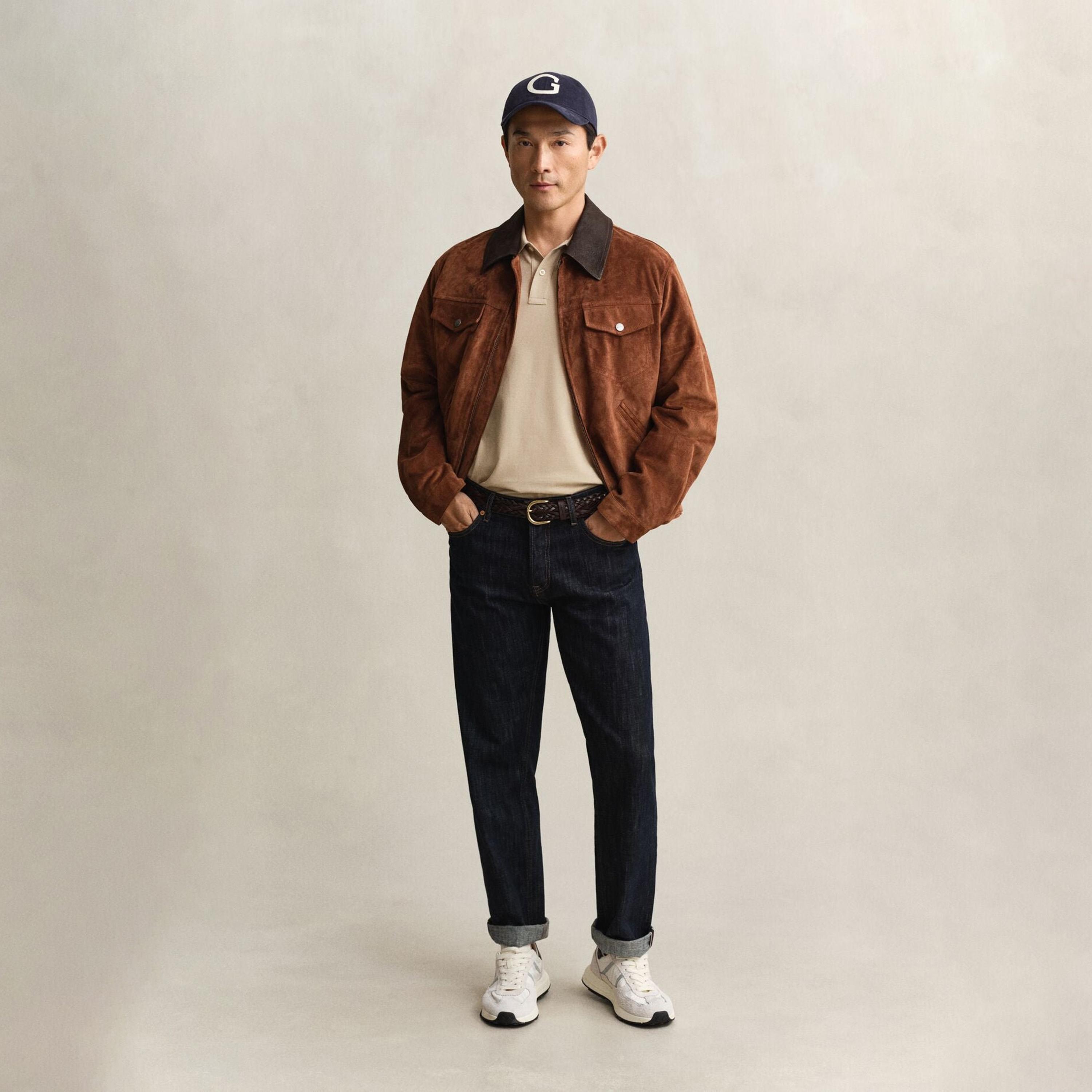 تي-شيرت بولو من جانت لوجو بأكمام قصيرة وياقة-men-clothing-tshirtsandpolos-polos-image-2
