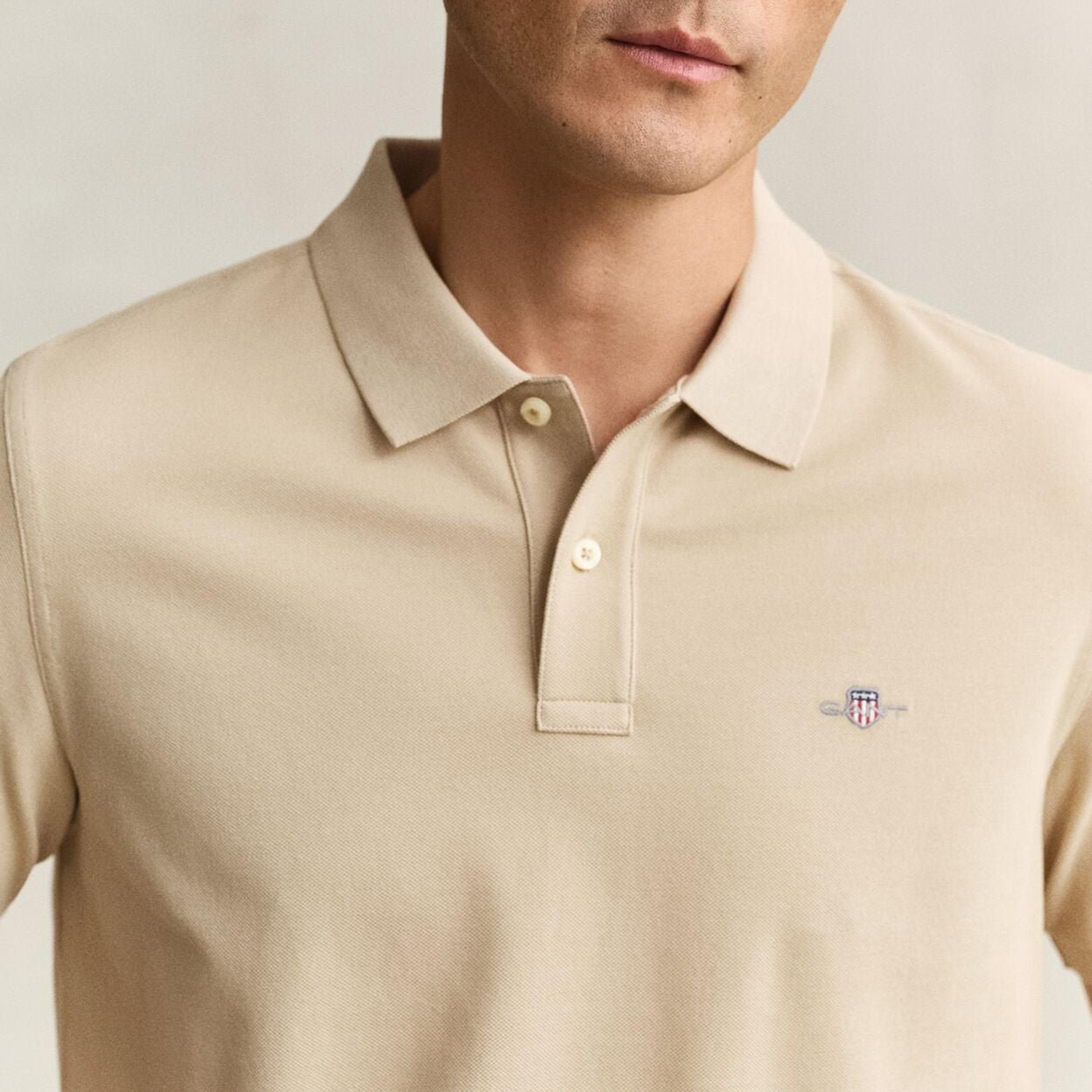 تي-شيرت بولو من جانت لوجو بأكمام قصيرة وياقة-men-clothing-tshirtsandpolos-polos-image-3