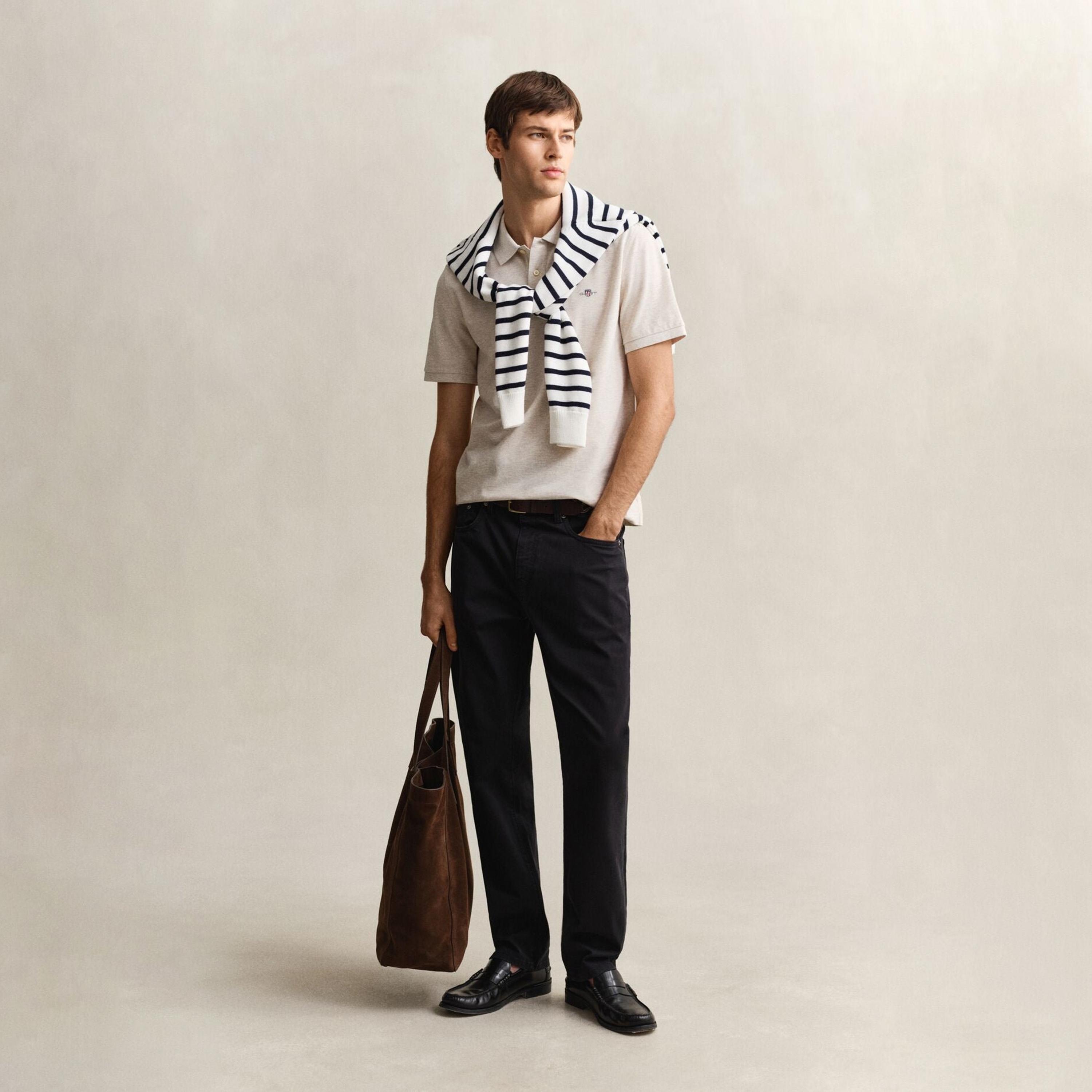 تي-شيرت بولو من جانت لوجو بأكمام قصيرة وياقة-men-clothing-tshirtsandpolos-polos-image-2