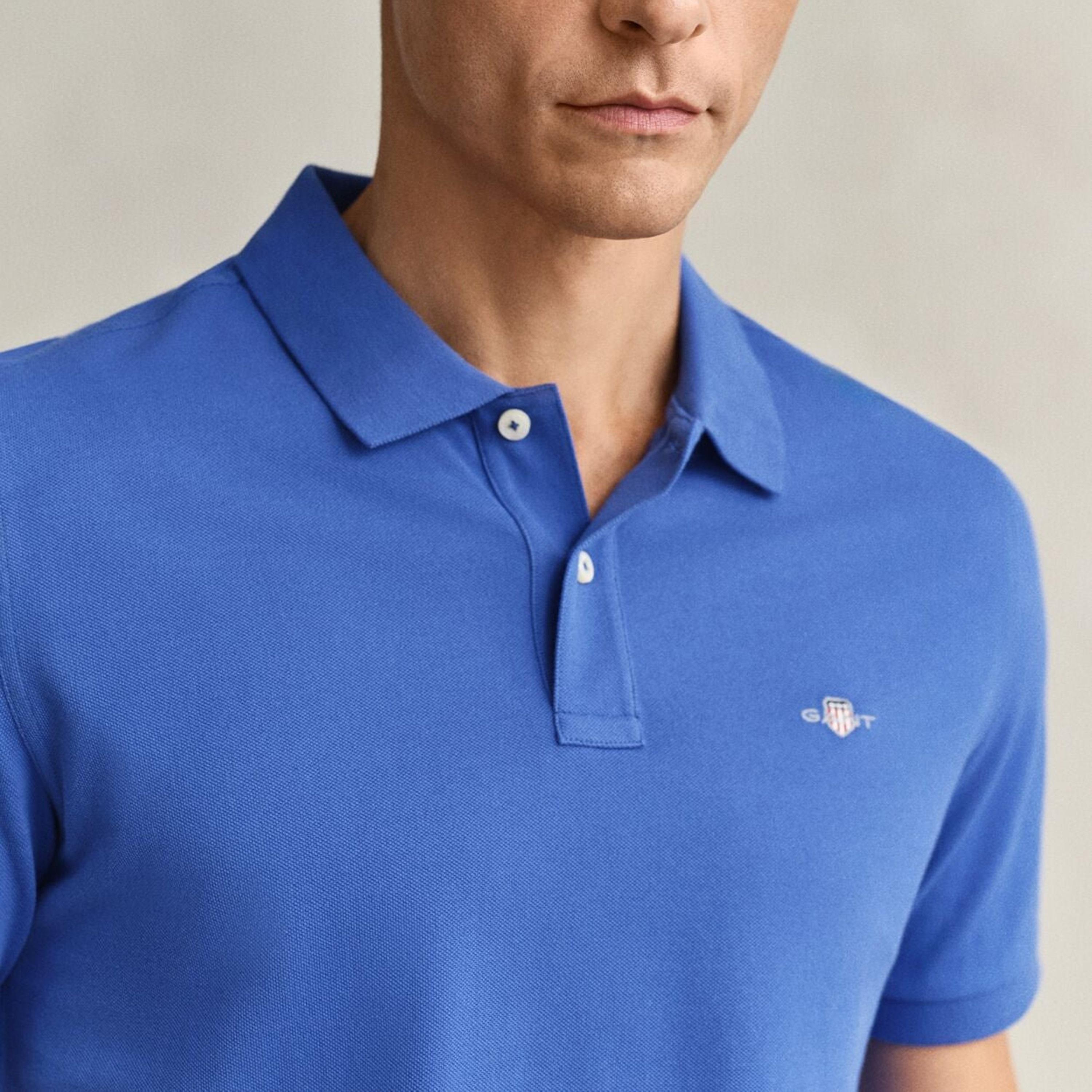 تي-شيرت بولو من جانت لوجو بأكمام قصيرة وياقة-men-clothing-tshirtsandpolos-polos-image-3