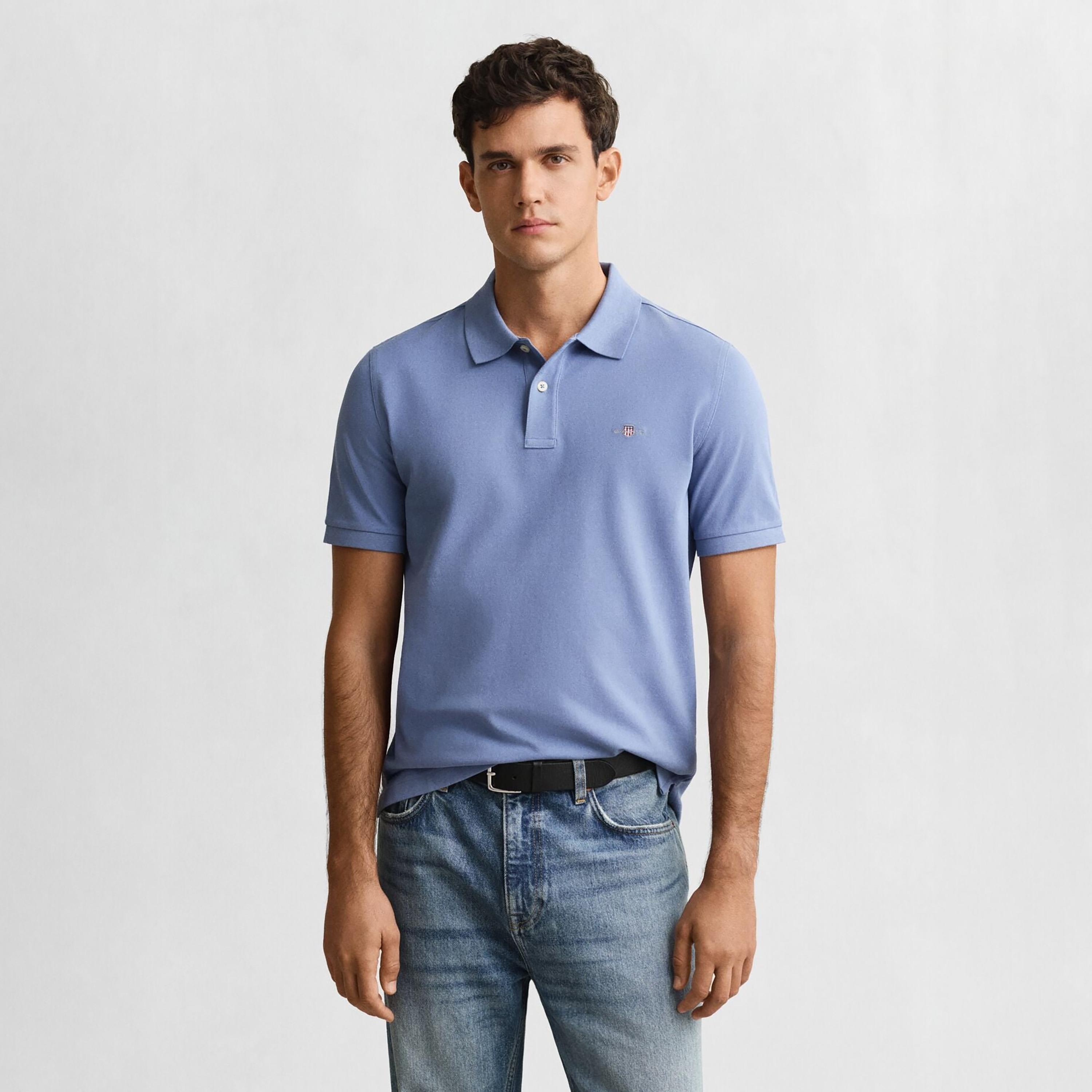 تي-شيرت بولو من جانت لوجو بأكمام قصيرة وياقة-men-clothing-tshirtsandpolos-polos-image-1