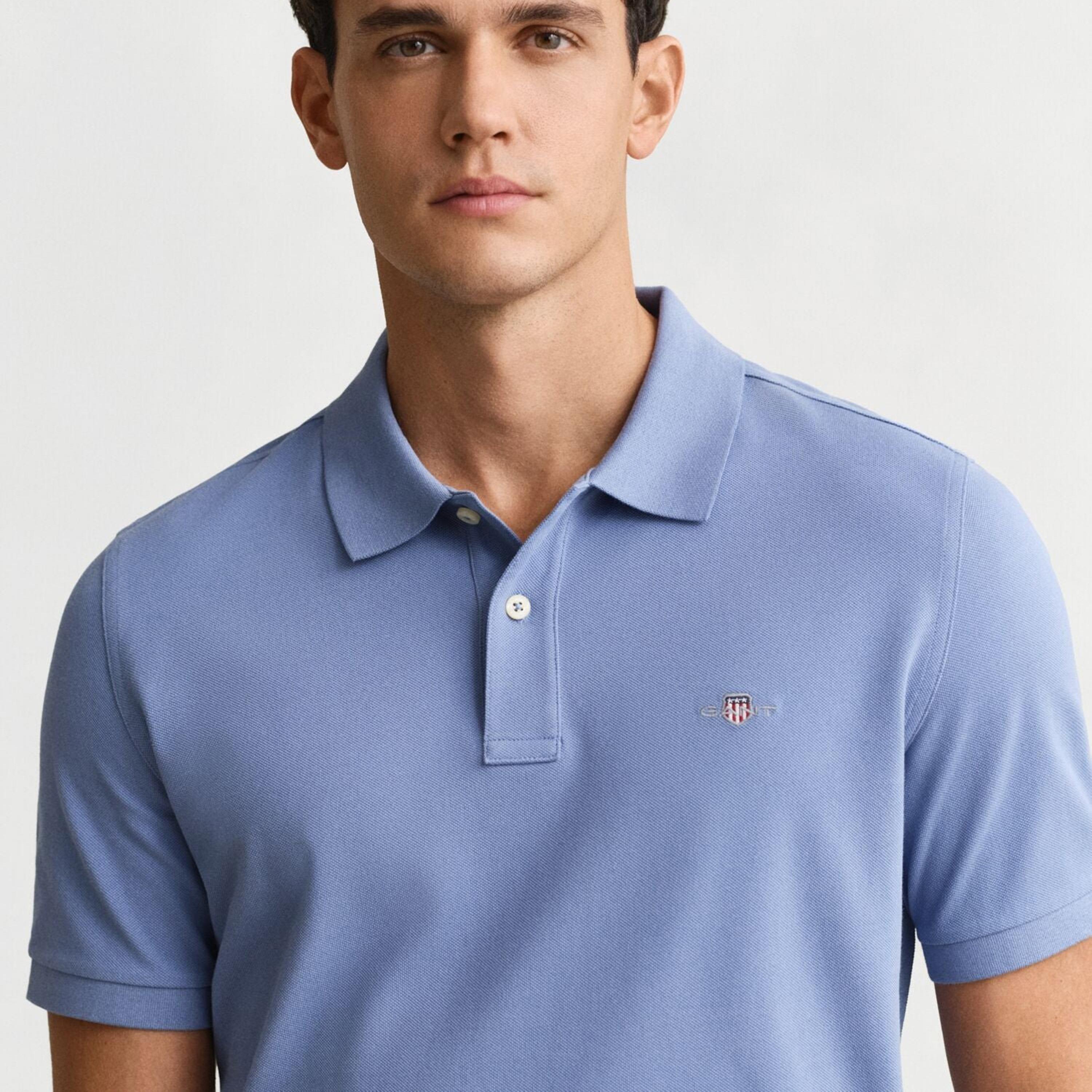 تي-شيرت بولو من جانت لوجو بأكمام قصيرة وياقة-men-clothing-tshirtsandpolos-polos-image-3