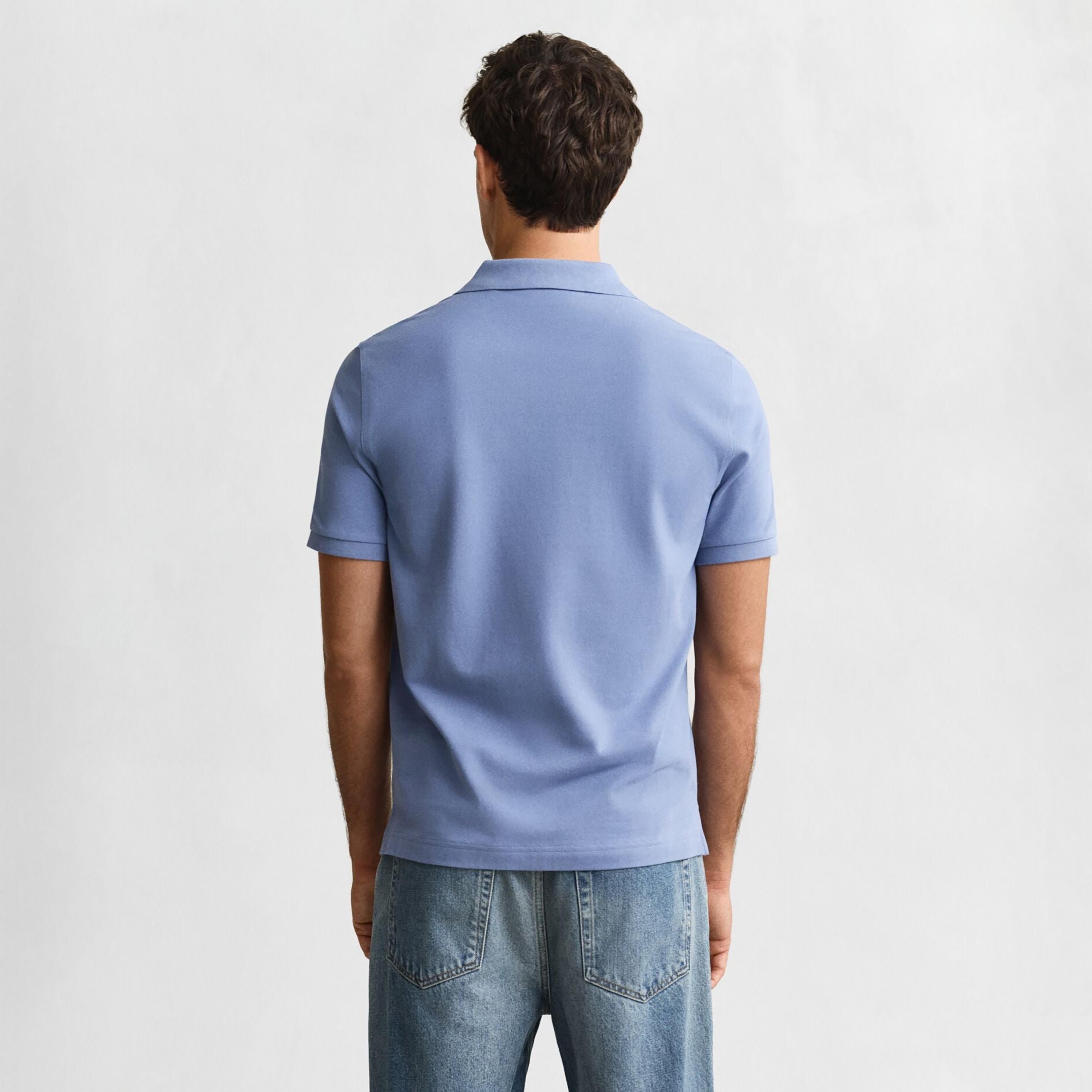 تي-شيرت بولو من جانت لوجو بأكمام قصيرة وياقة-men-clothing-tshirtsandpolos-polos-image-4
