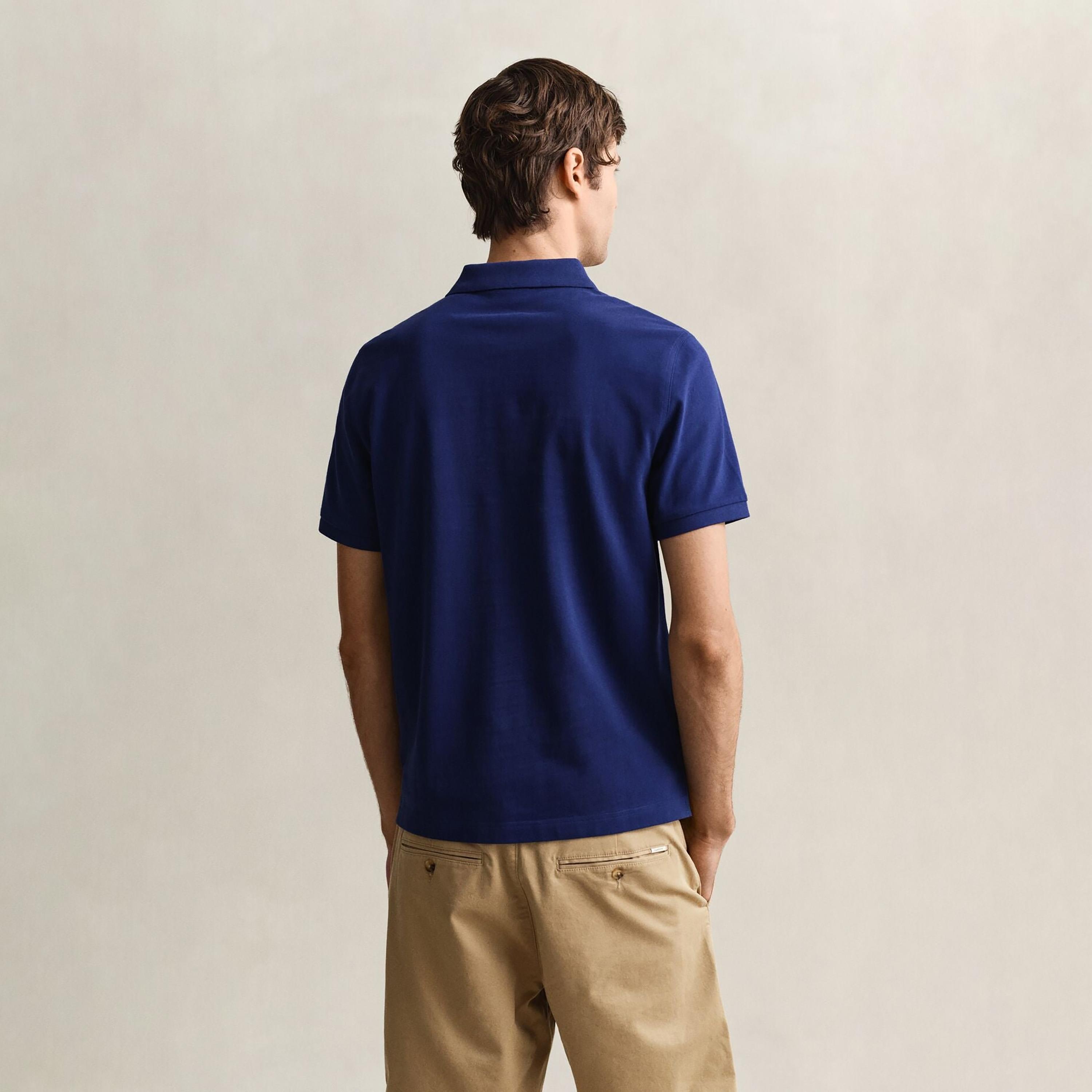 Gant Plain Collared Short Sleeves Men's Polo T-Shirt-men-clothing-tshirtsandpolos-polos-image-4