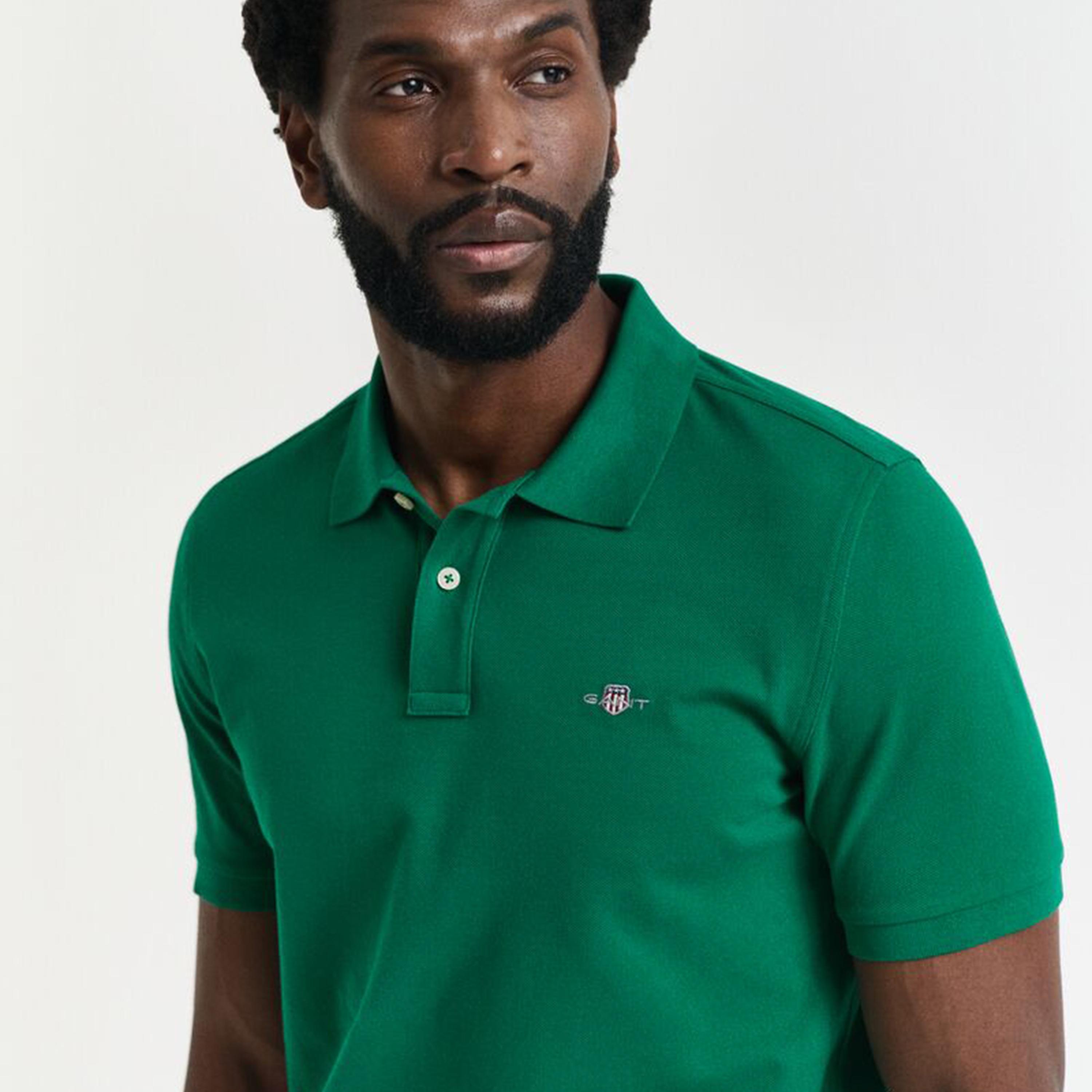 تيشيرت بولو رجالي بياقة سادة وأكمام قصيرة من جانت.-men-clothing-tshirtsandpolos-polos-image-11