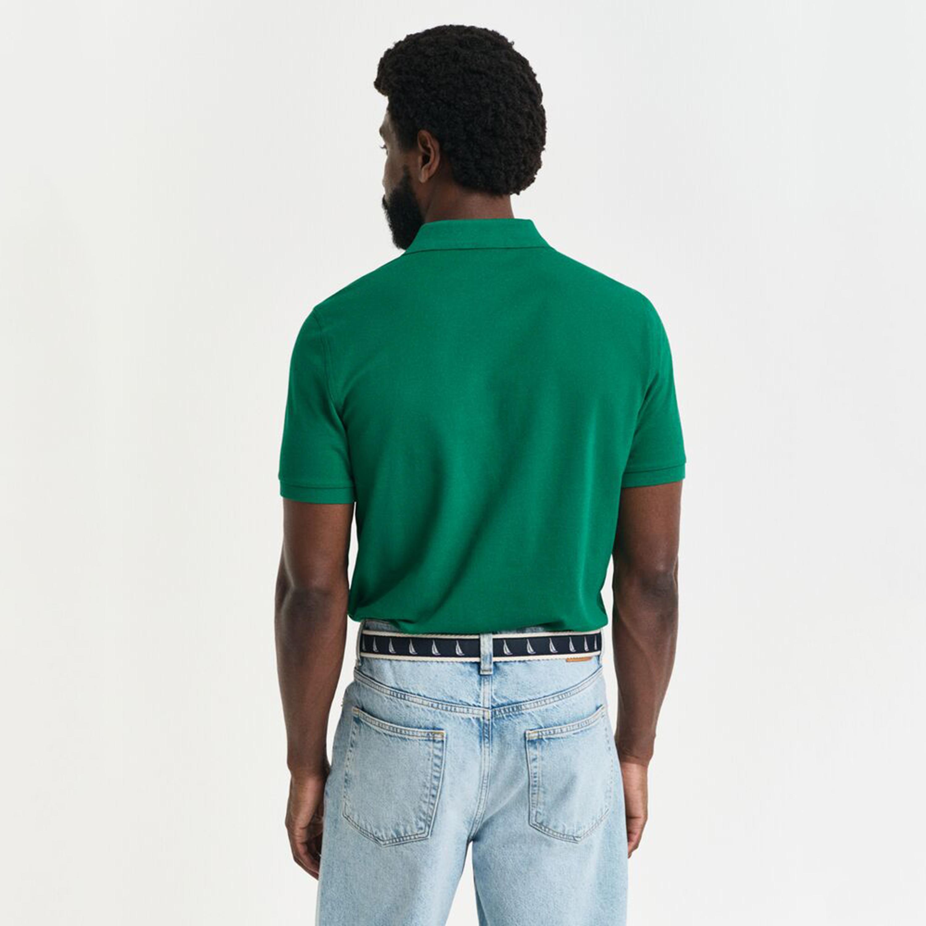 تيشيرت بولو رجالي بياقة سادة وأكمام قصيرة من جانت.-men-clothing-tshirtsandpolos-polos-image-12