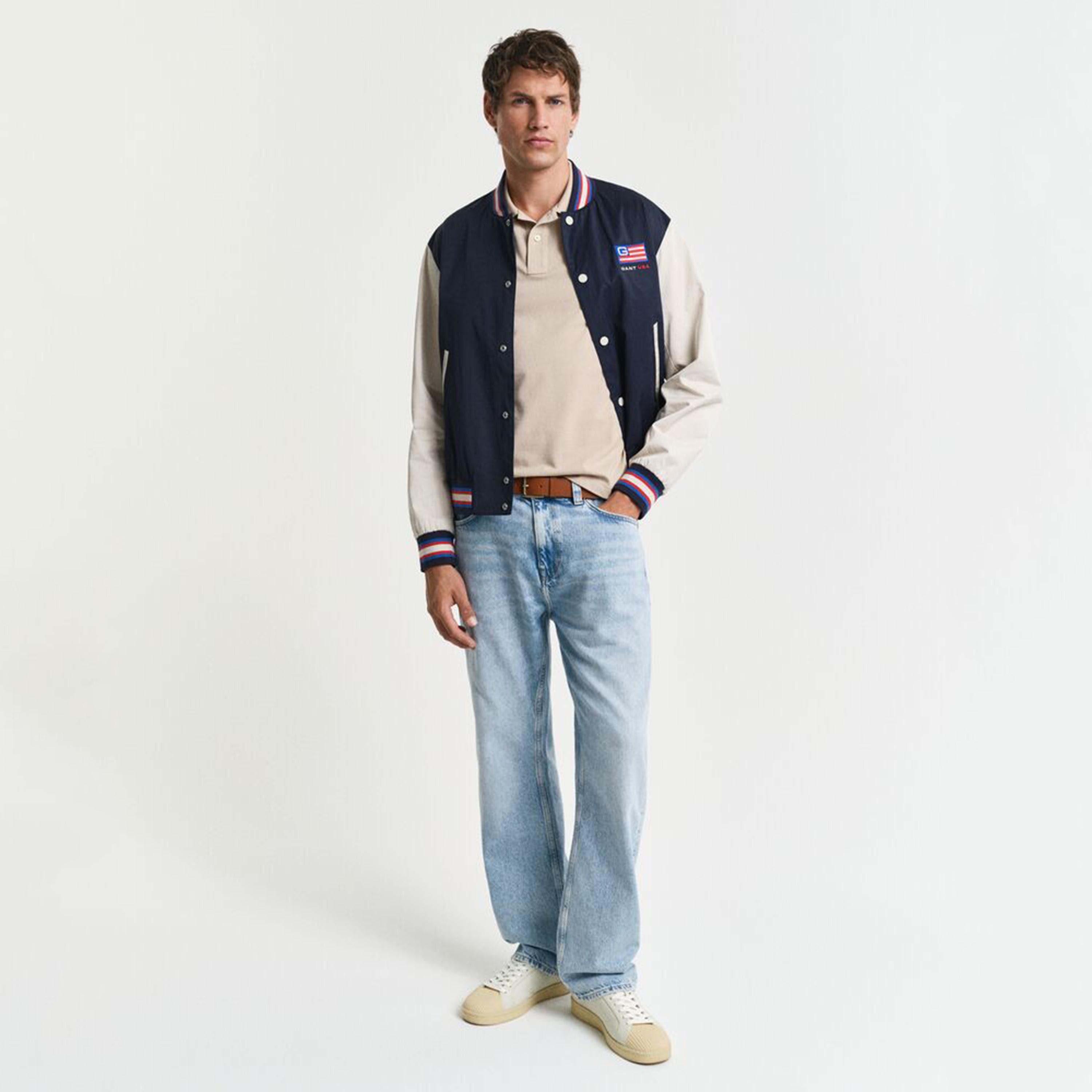 تيشيرت بولو رجالي بياقة سادة وأكمام قصيرة من جانت.-men-clothing-tshirtsandpolos-polos-image-2