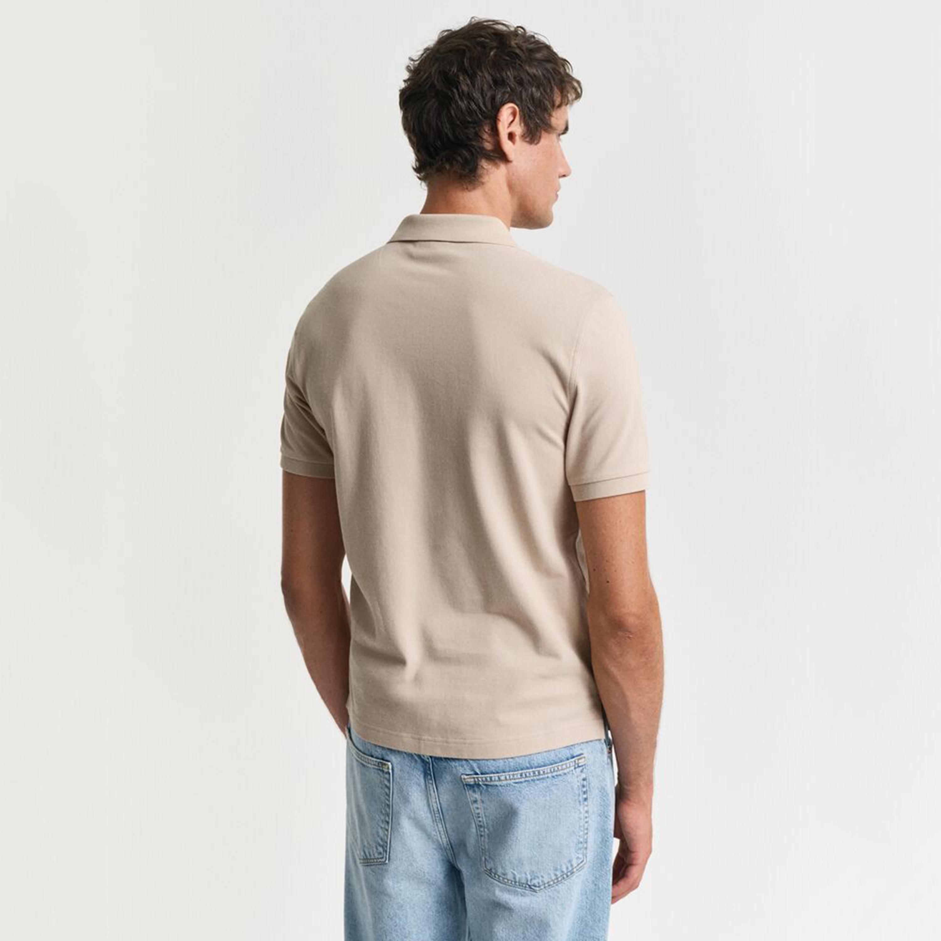 تيشيرت بولو رجالي بياقة سادة وأكمام قصيرة من جانت.-men-clothing-tshirtsandpolos-polos-image-4