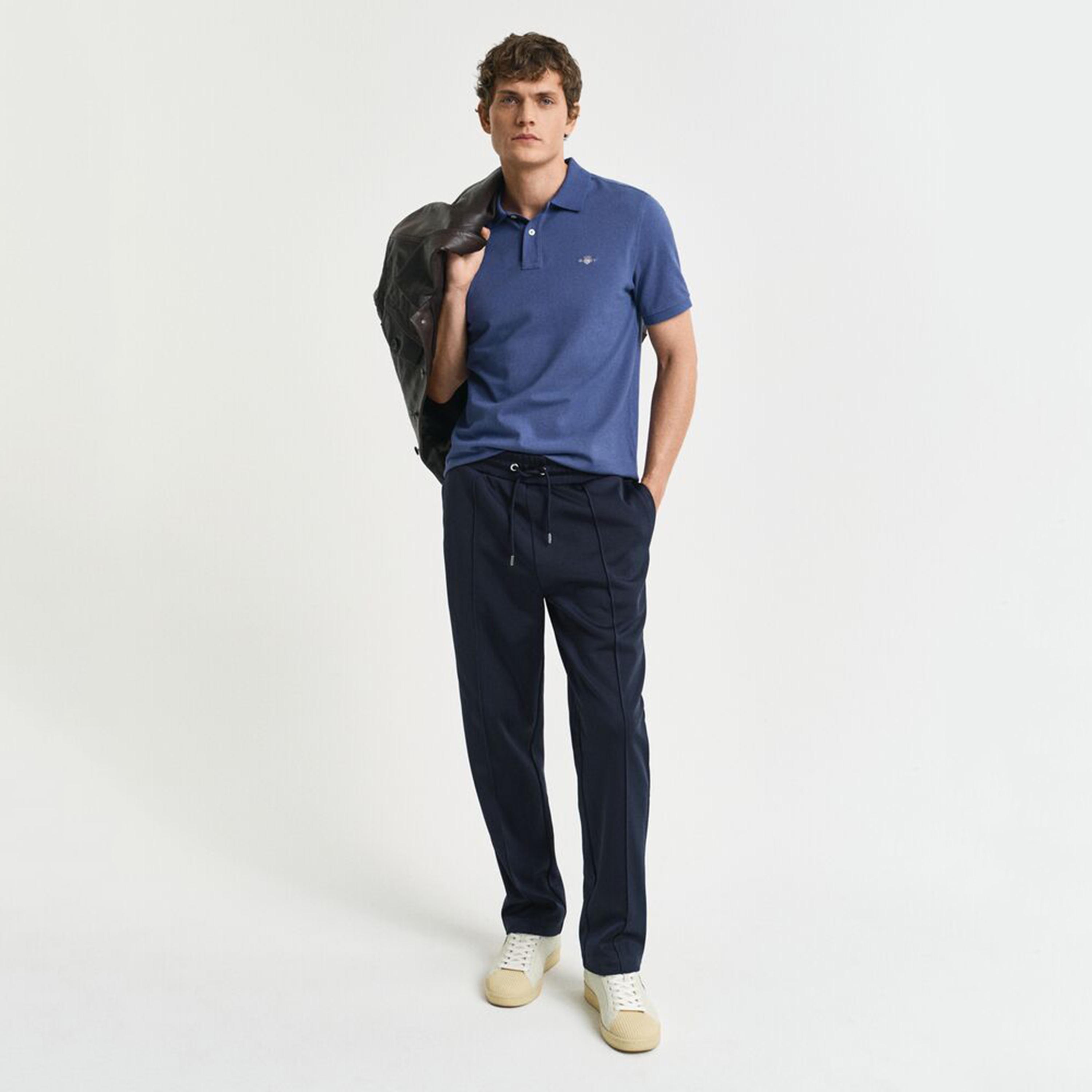 تيشيرت بولو رجالي بياقة سادة وأكمام قصيرة من جانت.-men-clothing-tshirtsandpolos-polos-image-26