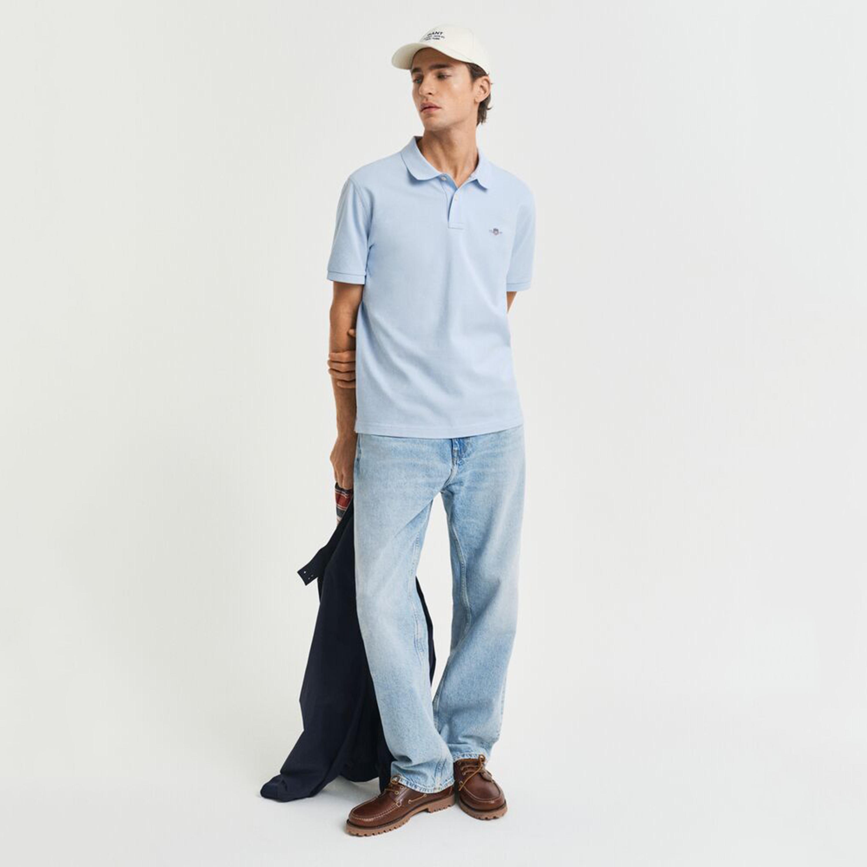 Gant Plain Collared Short Sleeves Men's Polo T-Shirt-men-clothing-tshirtsandpolos-polos-image-3