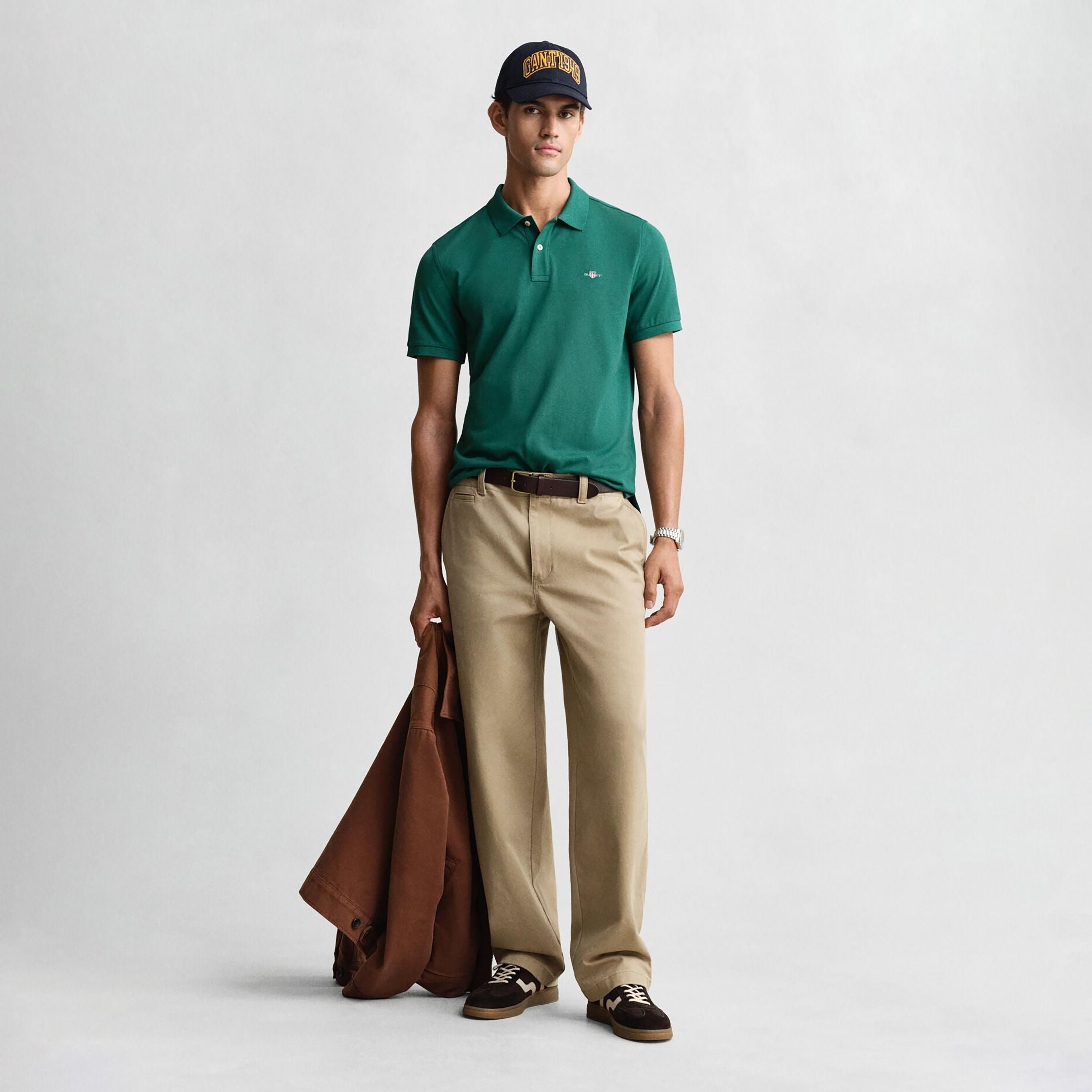 Gant Plain Collared Short Sleeves Men's Polo T-Shirt-men-clothing-tshirtsandpolos-polos-image-2