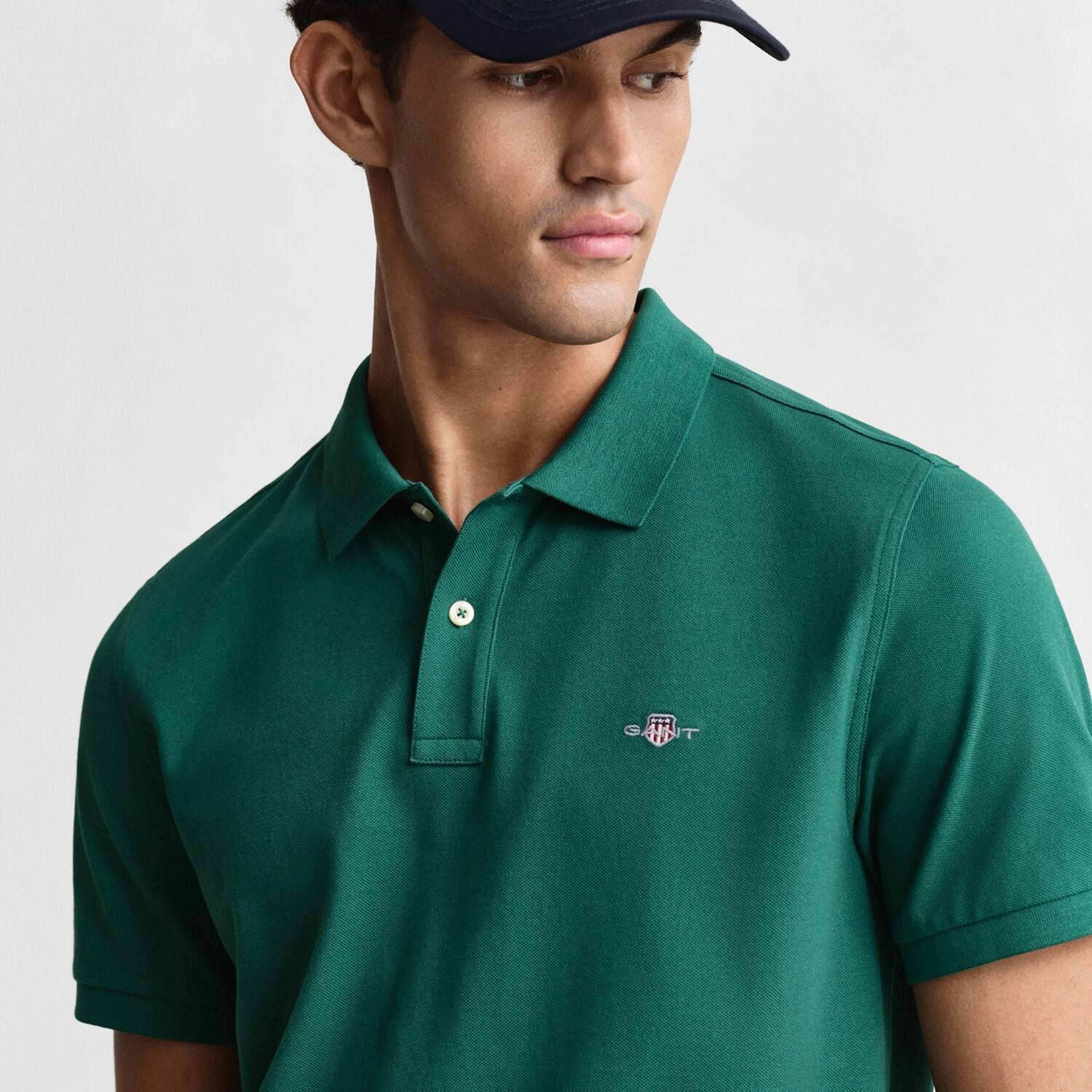 Gant Plain Collared Short Sleeves Men's Polo T-Shirt-men-clothing-tshirtsandpolos-polos-image-3