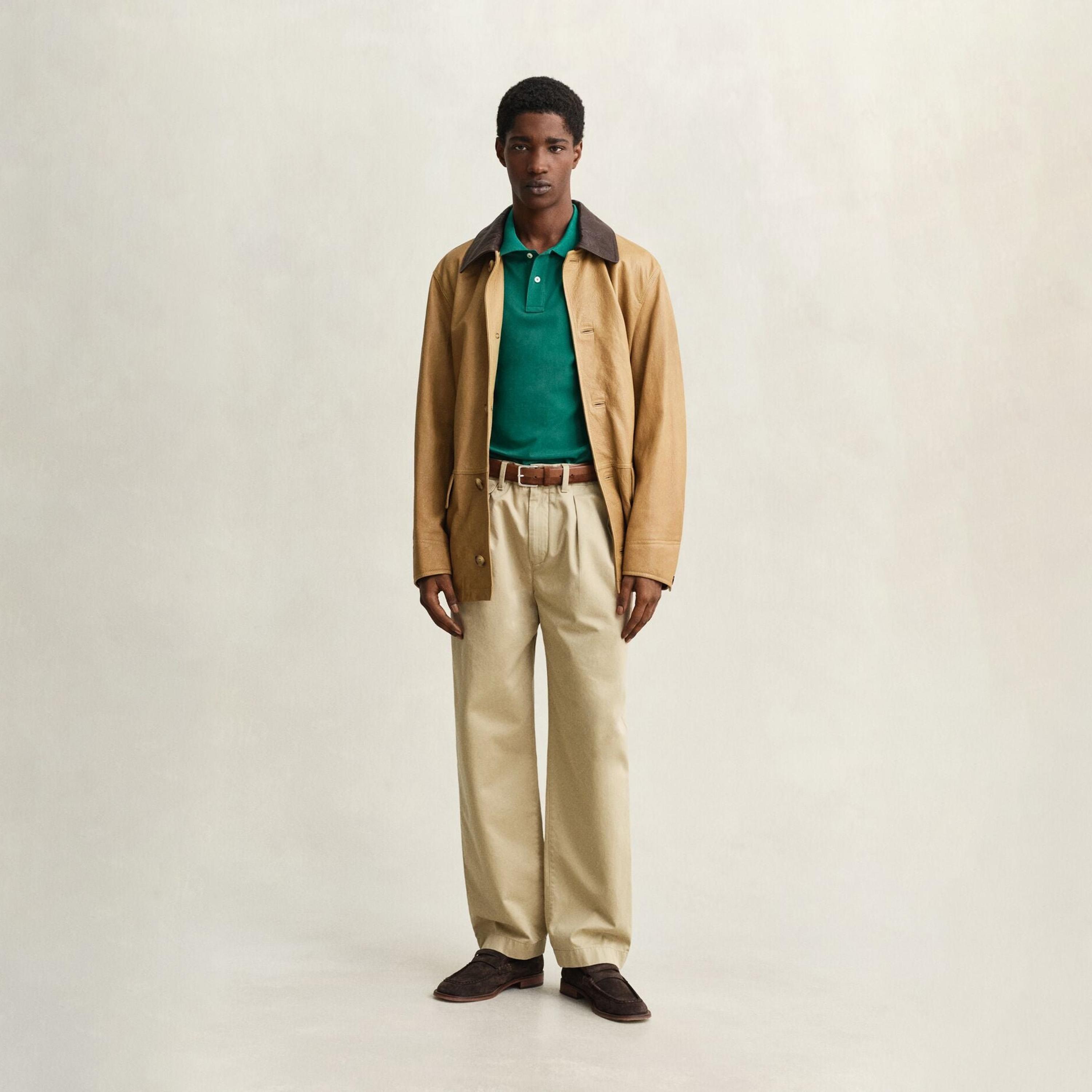 تي-شيرت بولو من جانت لوجو بأكمام قصيرة وياقة-men-clothing-tshirtsandpolos-polos-image-2