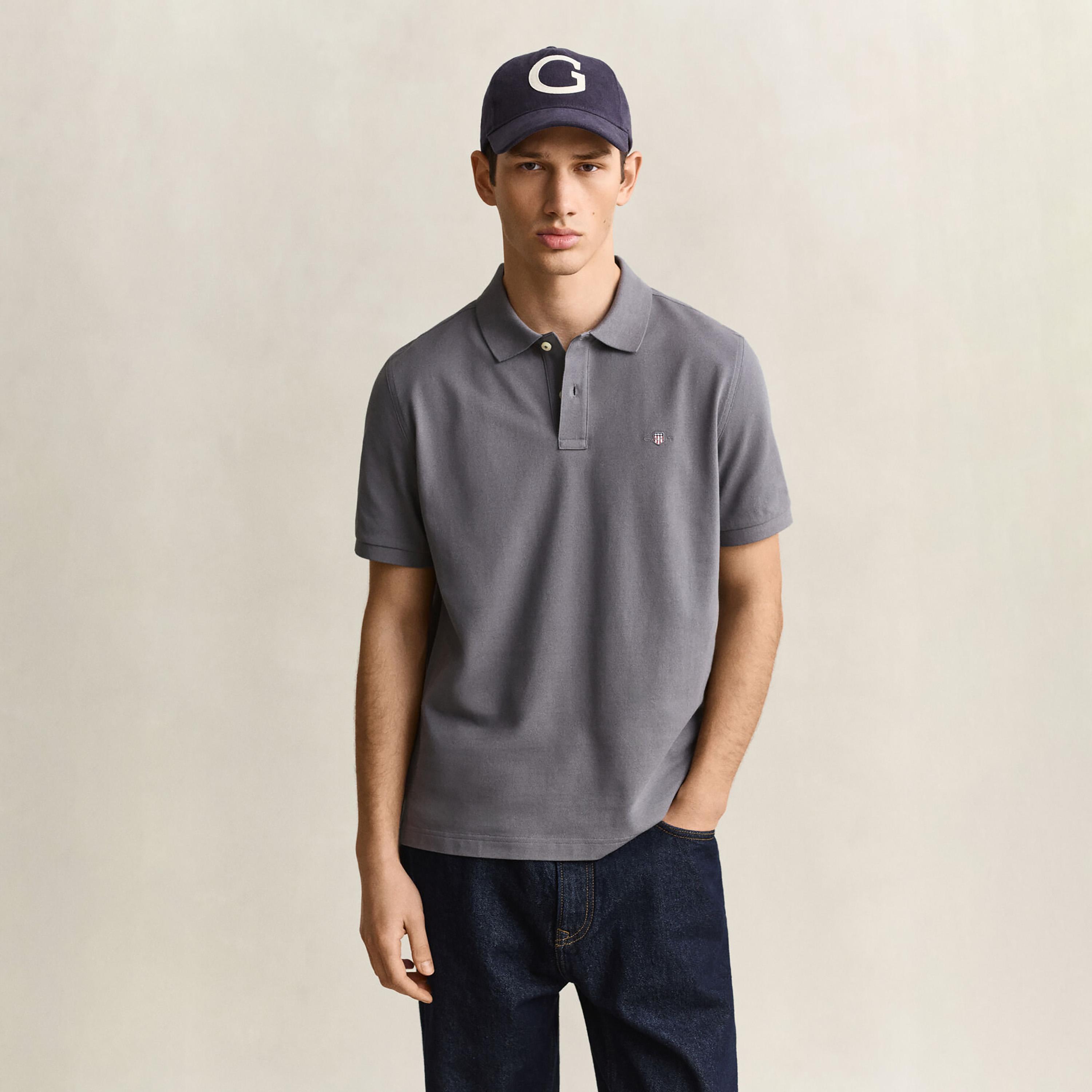 تي-شيرت بولو من جانت لوجو بأكمام قصيرة وياقة-men-clothing-tshirtsandpolos-polos-image-1