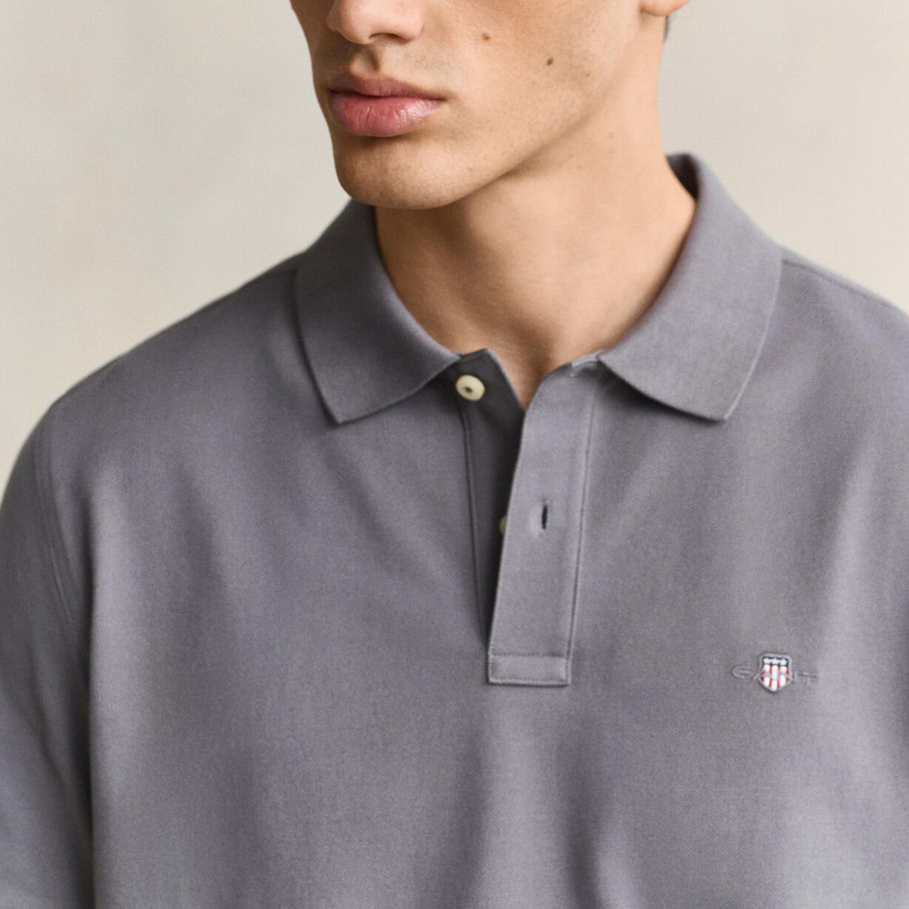 تي-شيرت بولو من جانت لوجو بأكمام قصيرة وياقة-men-clothing-tshirtsandpolos-polos-image-3