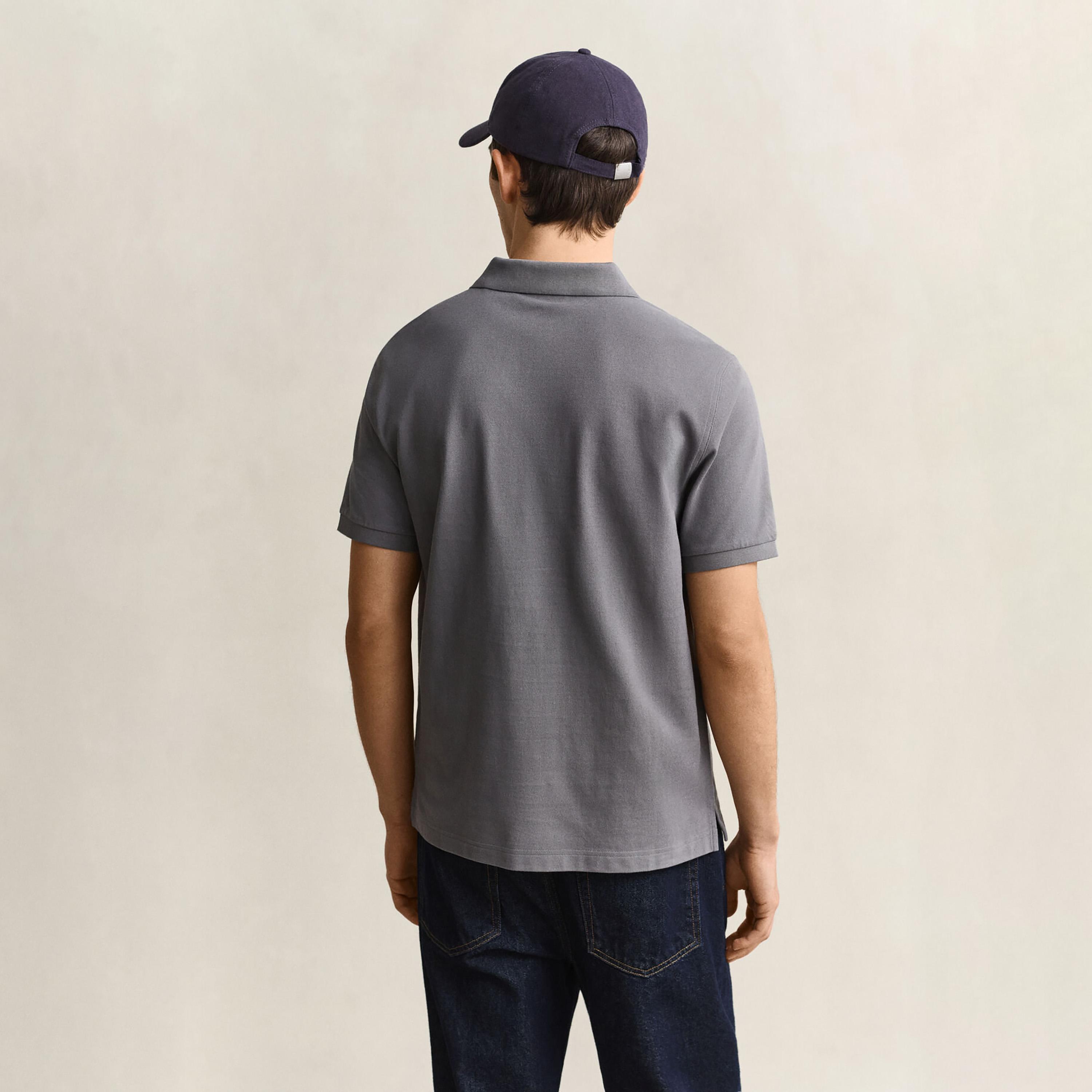 تي-شيرت بولو من جانت لوجو بأكمام قصيرة وياقة-men-clothing-tshirtsandpolos-polos-image-4