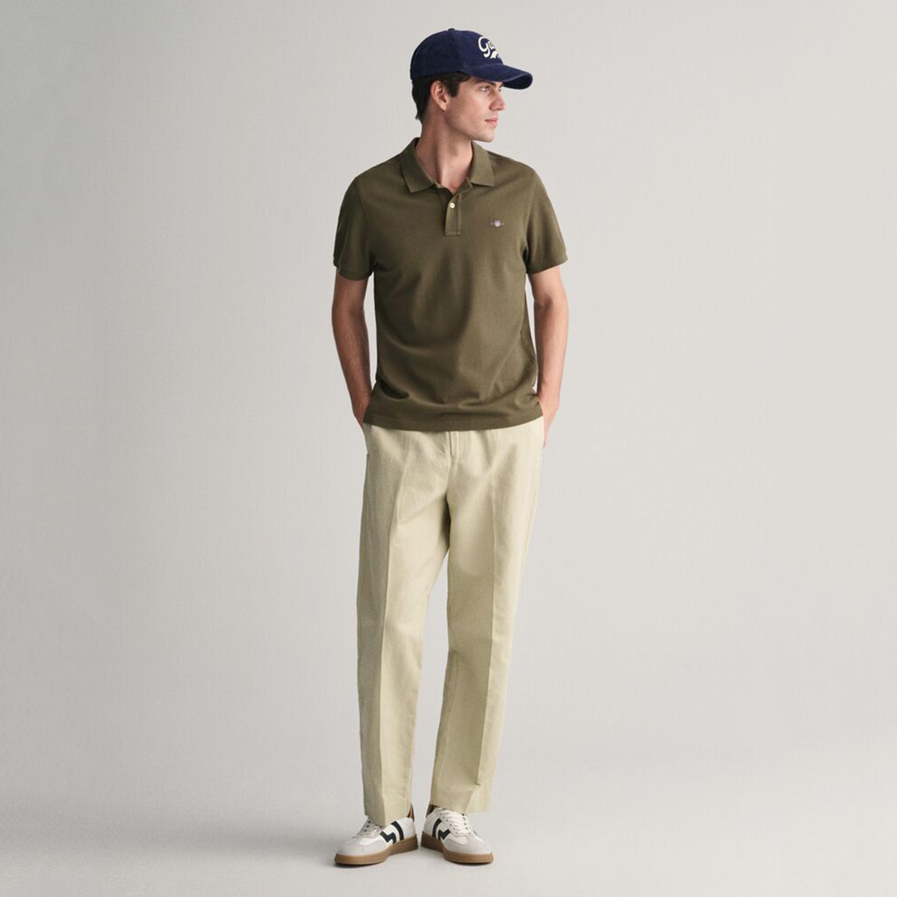تيشيرت بولو رجالي بياقة سادة وأكمام قصيرة من جانت.-men-clothing-tshirtsandpolos-polos-image-6